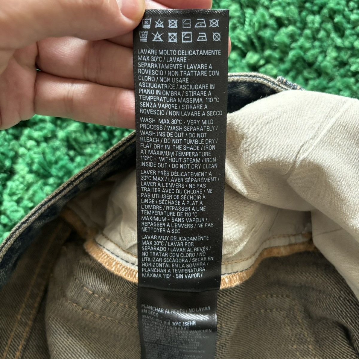 Balenciaga balenciaga crystal denim Size US 31 - 9 Thumbnail