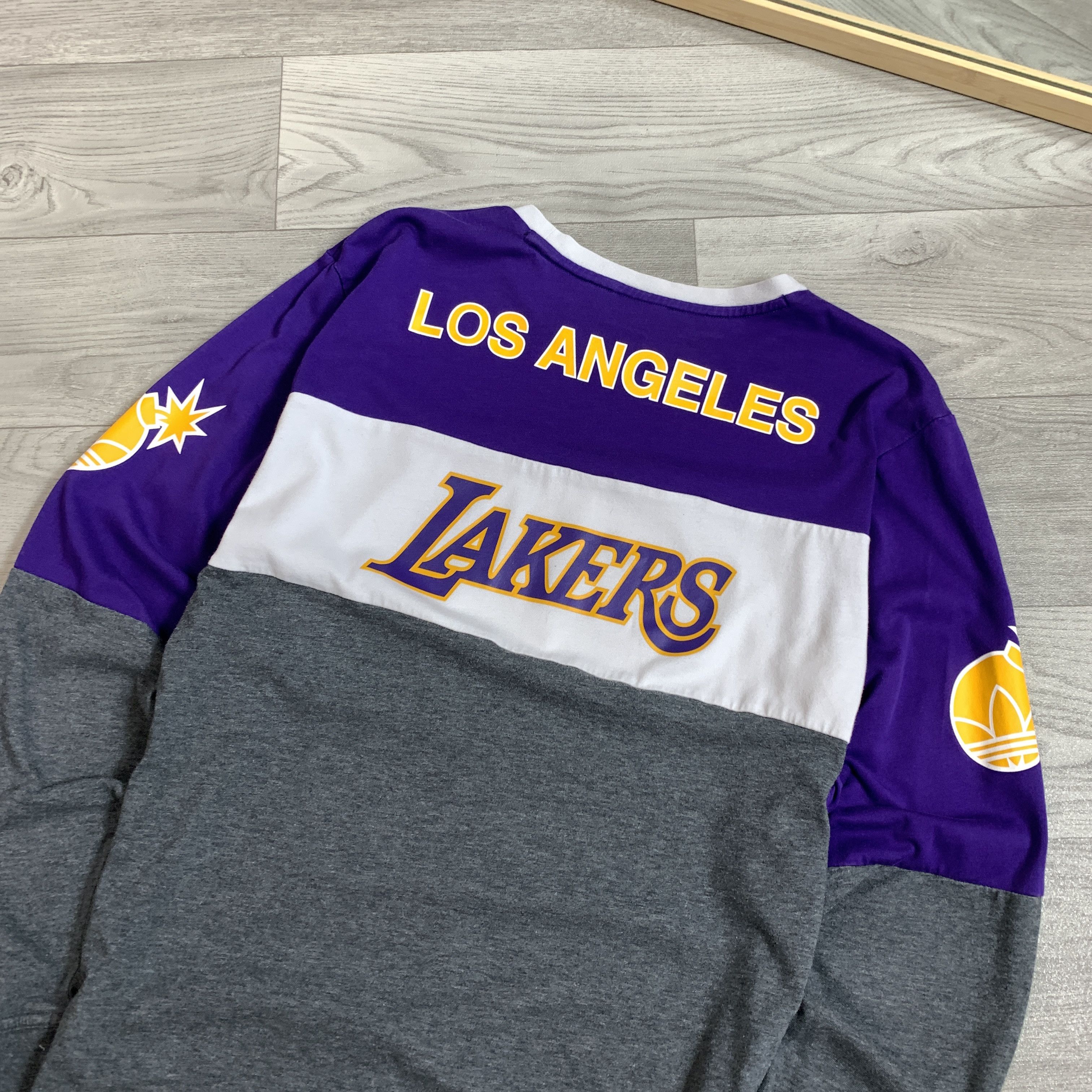 Adidas Adidas x The Hundreds x L.A. Lakers Longsleeve Tee Shirt Size US M / EU 48-50 / 2 - 8 Thumbnail