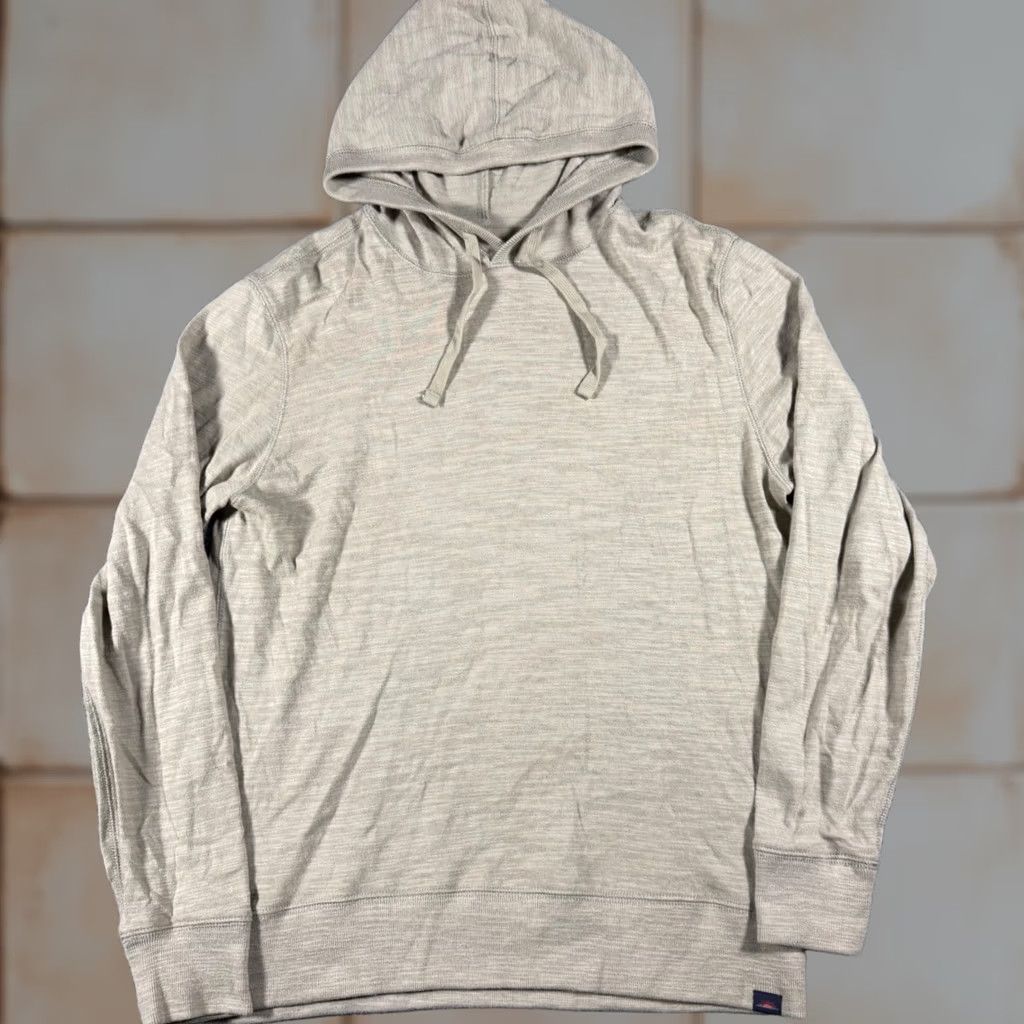 Faherty Faherty Hoodie Mens Medium Tan Organic Cotton Knit Pullover Size US M / EU 48-50 / 2 - 1 Thumbnail