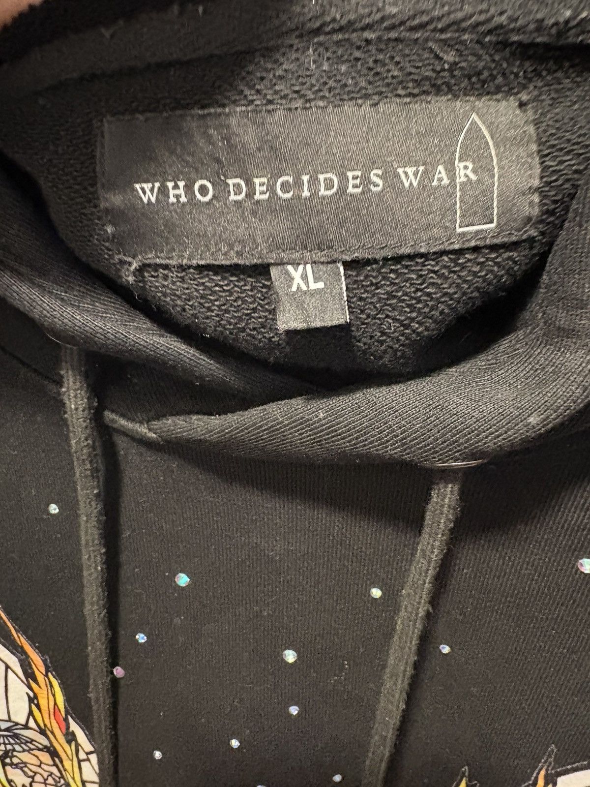 Who Decides War Who Decides War black Flame Glass Hoodie Size US XL / EU 56 / 4 - 3 Thumbnail