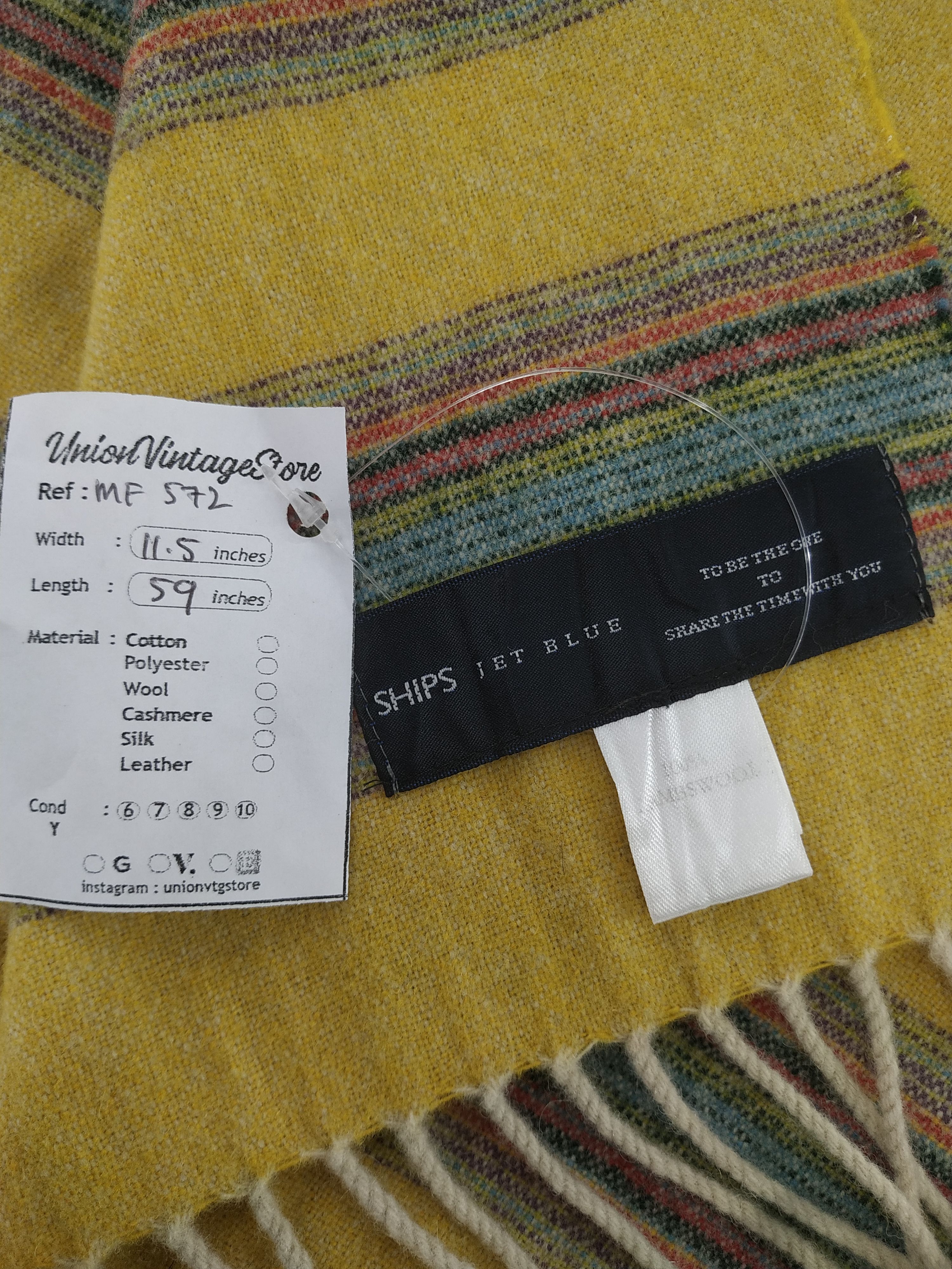 Ships Jet Blue Vintage Ships Scarf/Muffler/Neckwear MF572 Size ONE SIZE - 4 Thumbnail