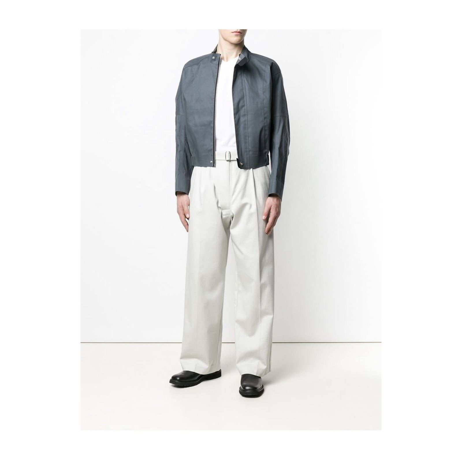 Mackintosh Mackintosh 0004 Iron Grey Bonded Cotton Moto Jacket Size US S / EU 44-46 / 1 - 2 Thumbnail