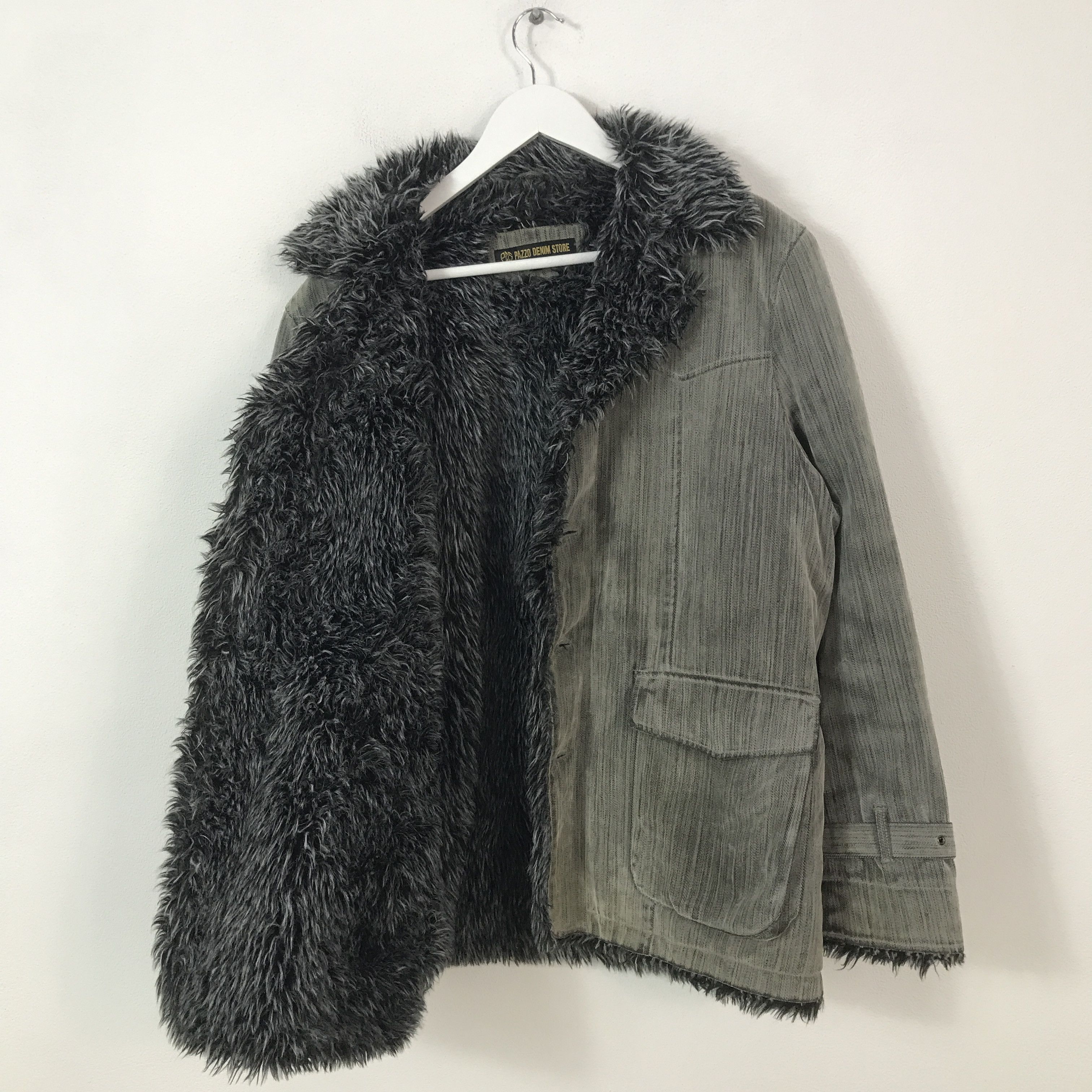 Vintage Pazzo Fur Sherpa Punk Japan style Jacket K71B5