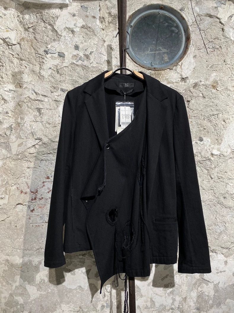 Yohji Yamamoto Yohji Yamamoto Y's irregularly ripped fringe suit-2505 Size US M / EU 48-50 / 2 - 1 Thumbnail