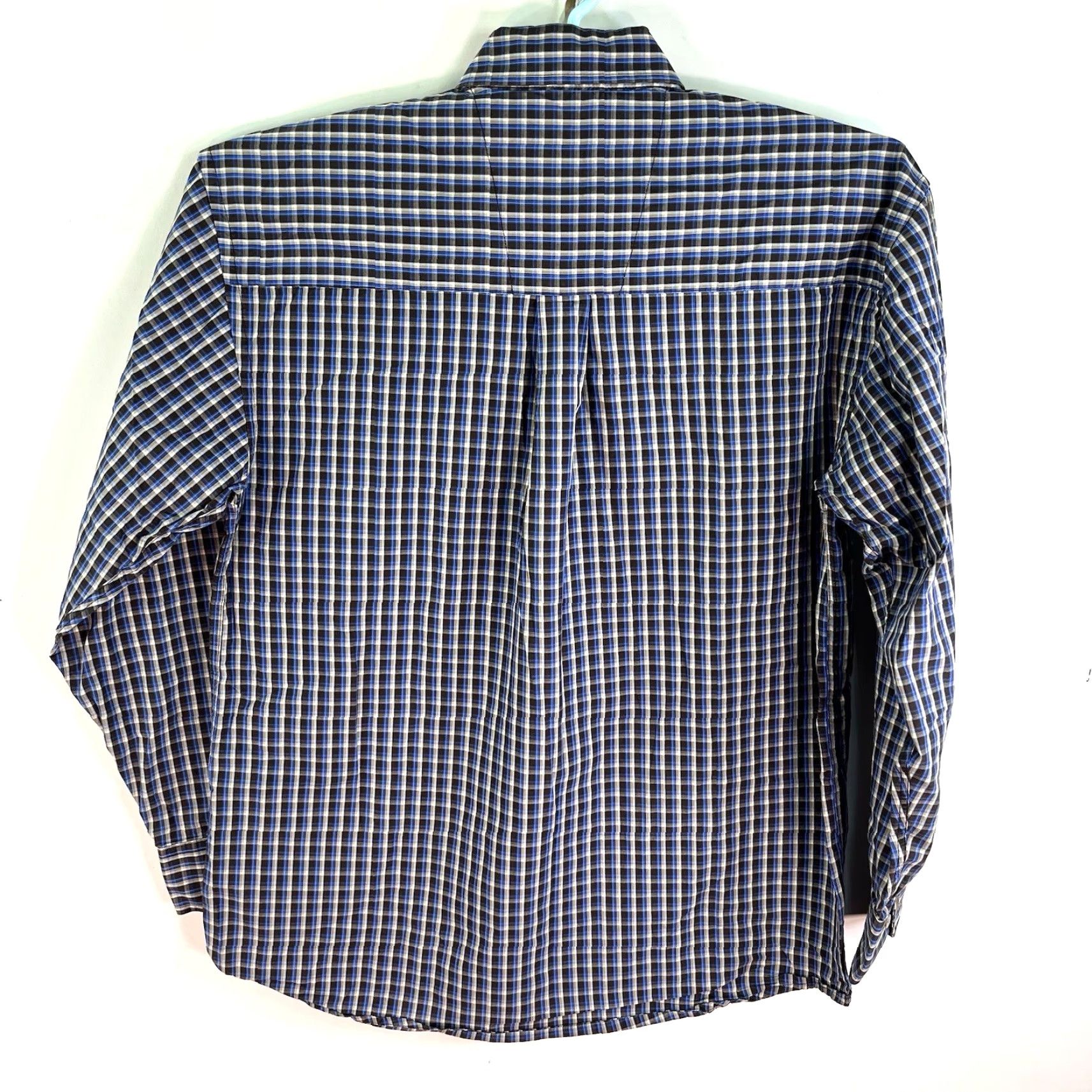 Wrangler VINTAGE Wrangler George Strait Cowboy Cut Plaid Button-Down Shirt Mens M Blue 46 Chest Regular Fit Long Sleeve Size US M / EU 48-50 / 2 - 5 Thumbnail