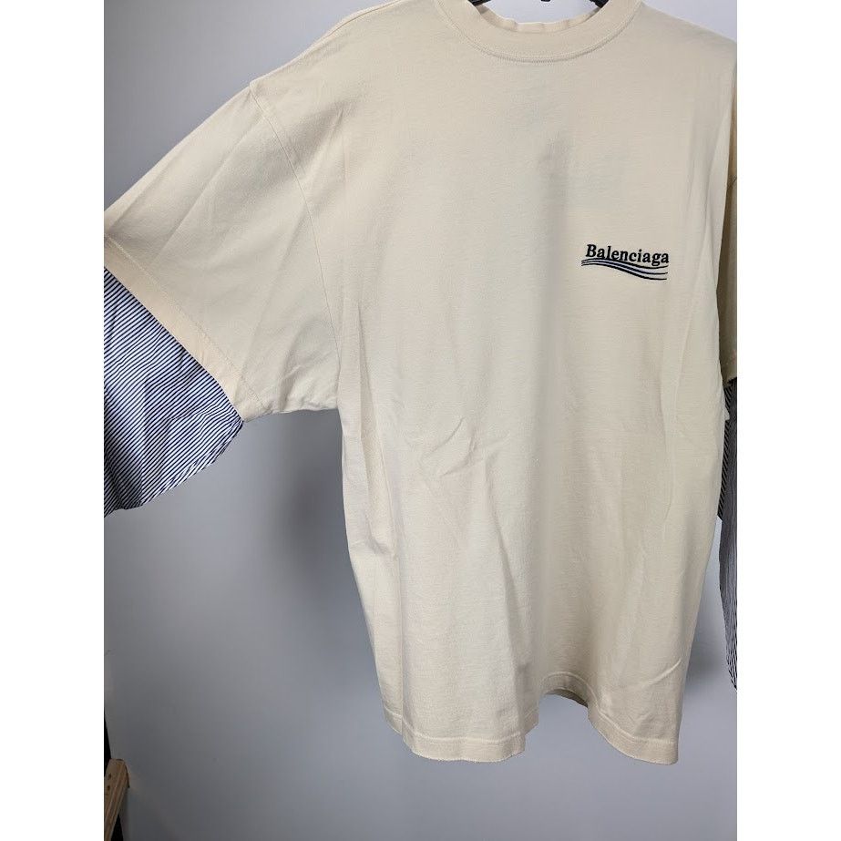 Balenciaga o1rshd1 Layered T-Shirt in Multicolor Size US M / EU 48-50 / 2 - 7 Thumbnail
