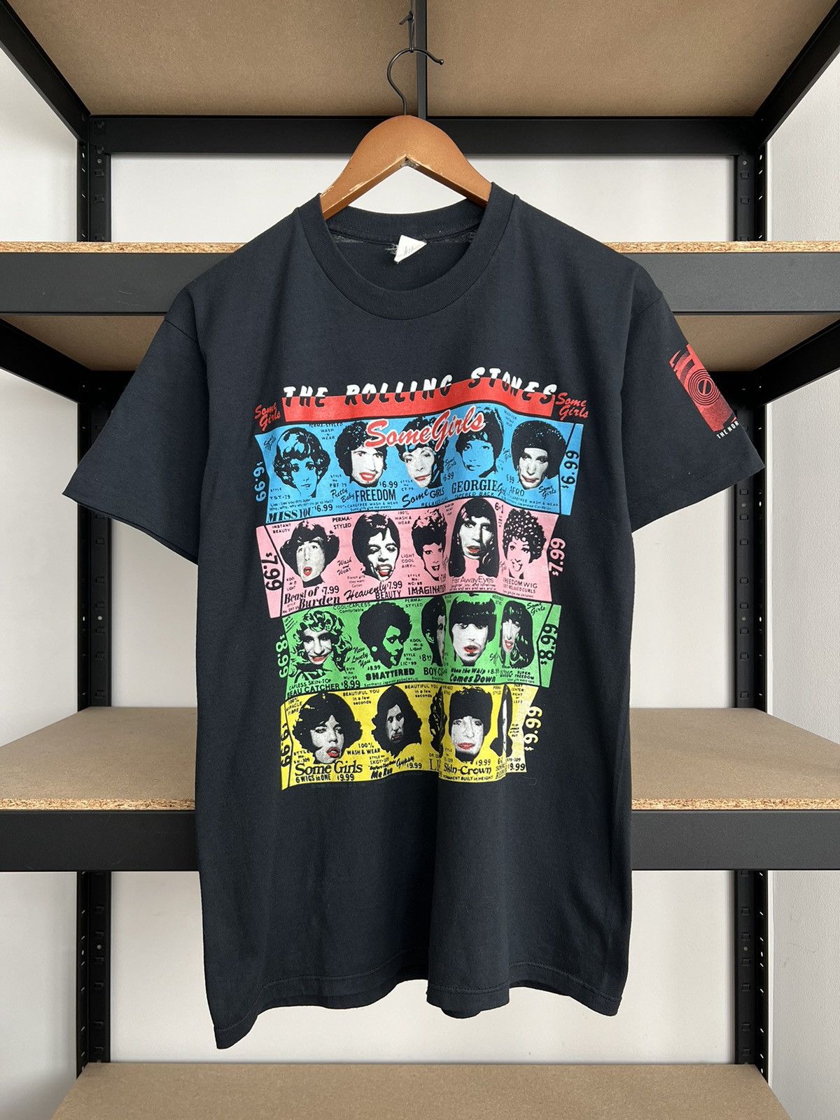 Band Tees Vintage 1989 The Rolling Stones Some Girls 80s Black T-shirt Size US L / EU 52-54 / 3 - 1 Thumbnail