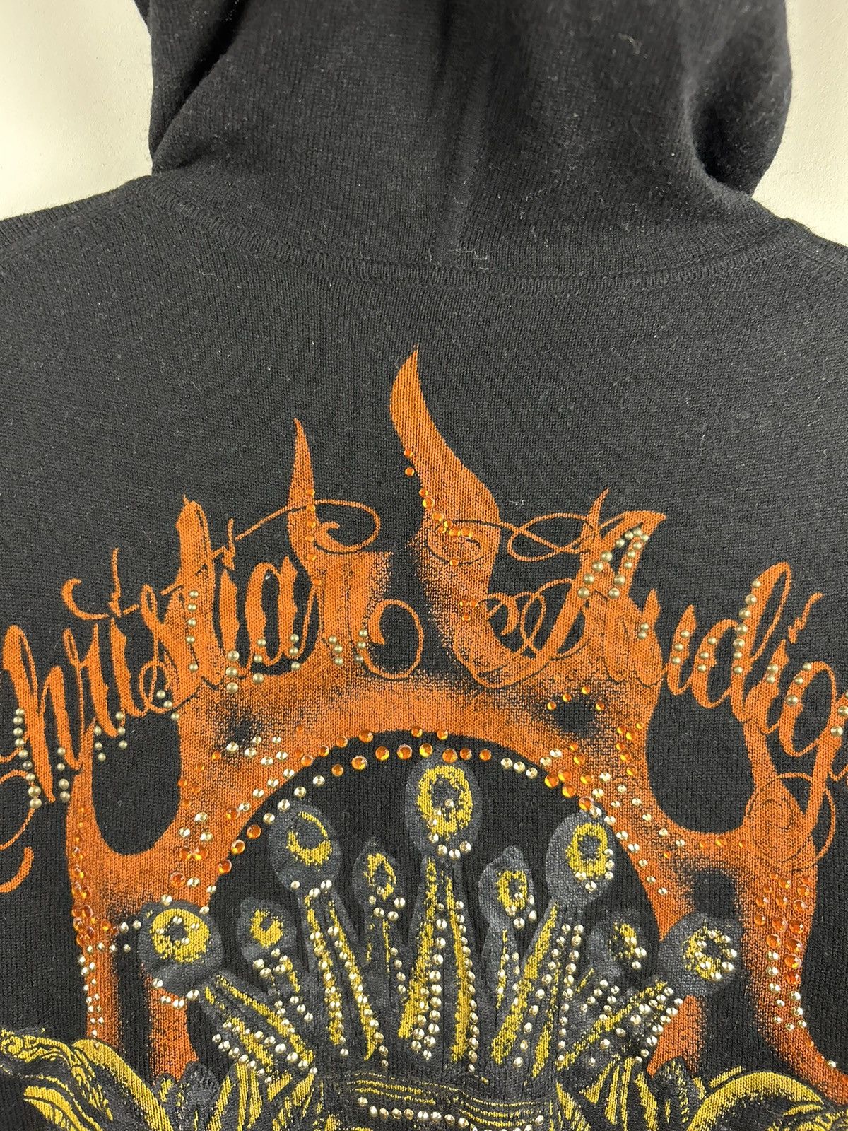 Christian Audigier Christian Audigier Zip Hoodie Black Logo Size US XL / EU 56 / 4 - 15 Thumbnail