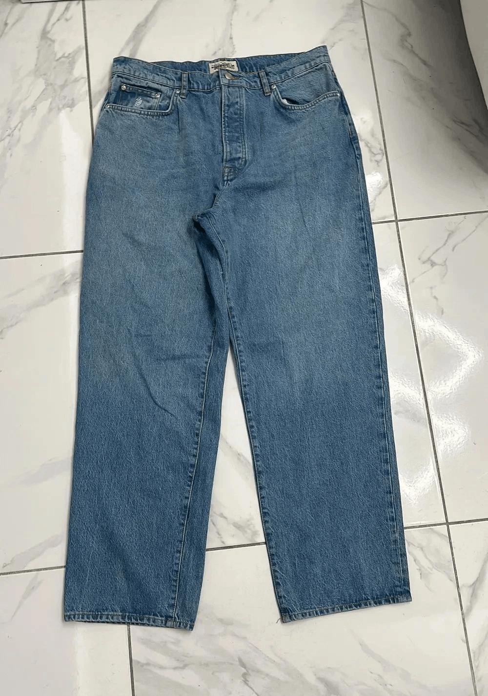 Stussy Stussy Big Ol Jean Washed Blue Size 34 Size US 34 / EU 50 - 1 Thumbnail