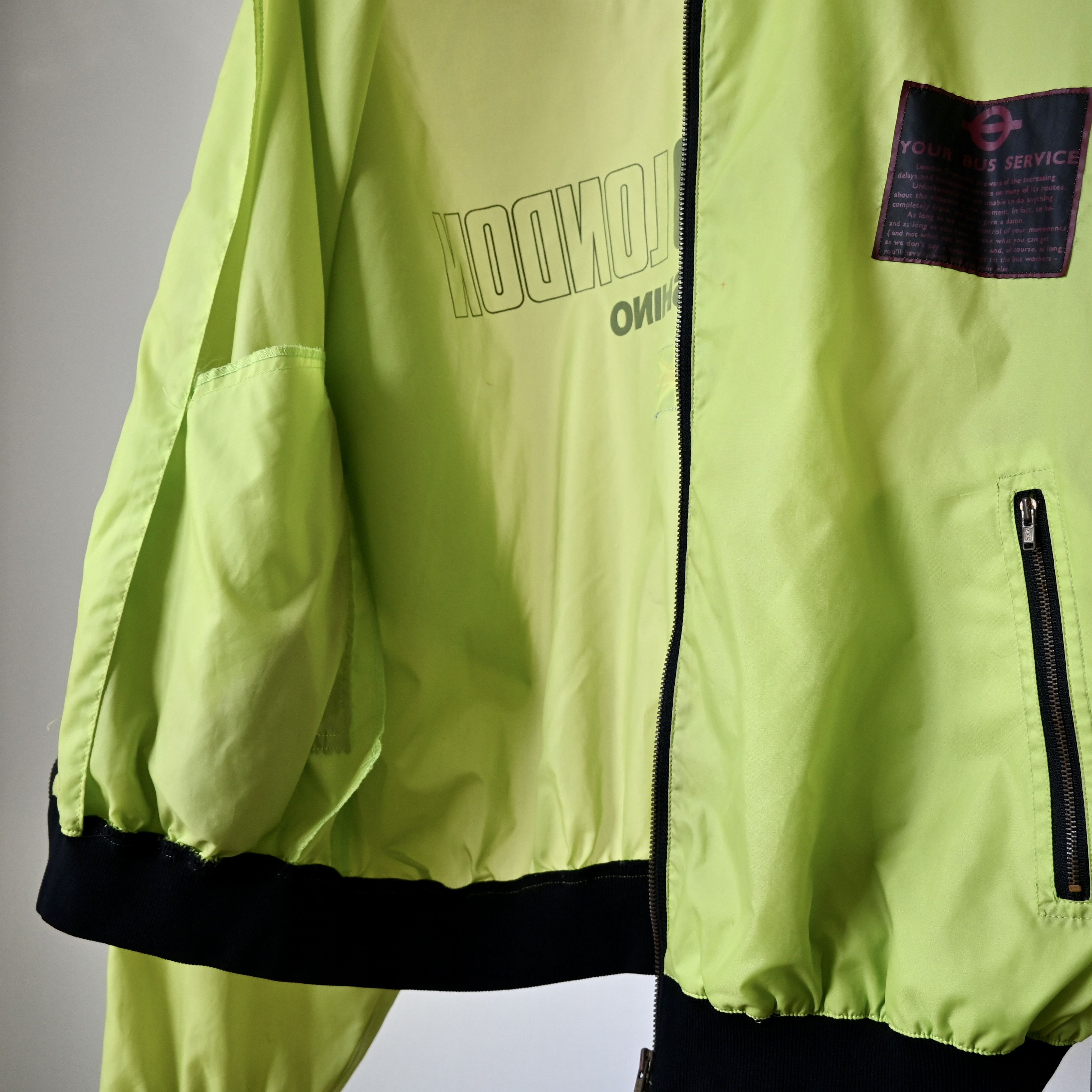 Michiko Koshino London VTG, MICHIKO LONDON Bus Service bomber jacket, yellow green Size US L / EU 52-54 / 3 - 6 Thumbnail