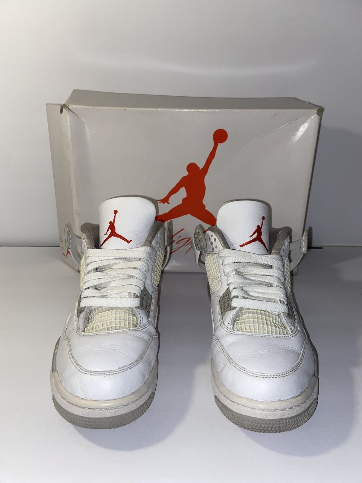 Jordan Brand Jordan 4 Retro White Oreo (2021) US Men's 8 Used Size US 8 / EU 41 - 2 Thumbnail