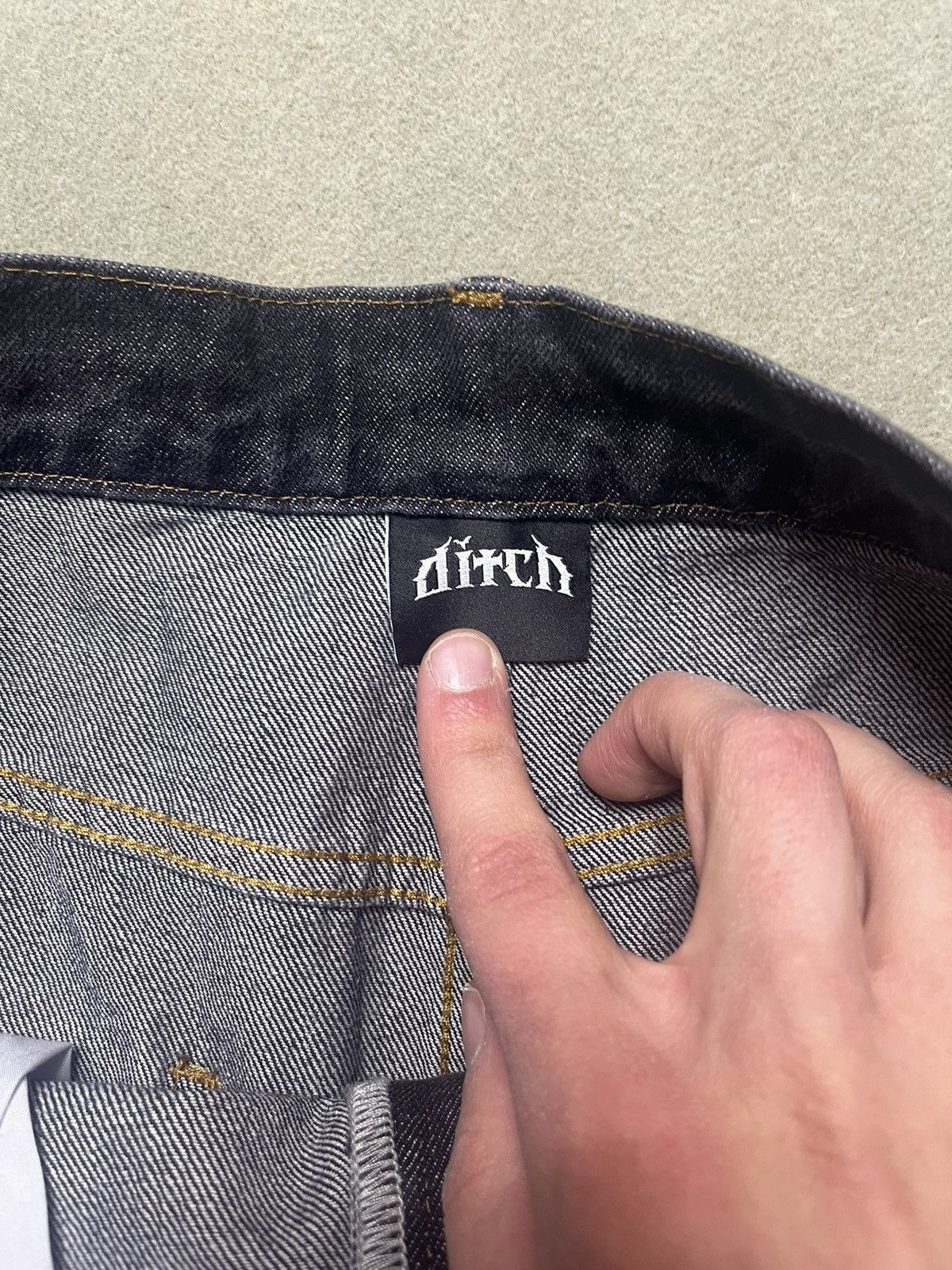 Other Ditch Vintage Flared Distressed Denim Size US 32 / EU 48 - 7 Thumbnail