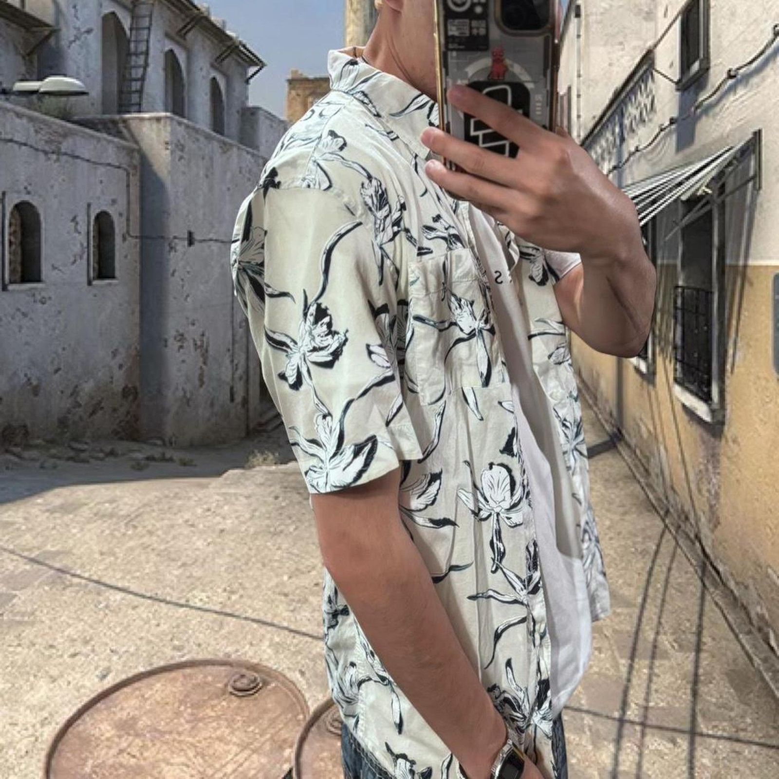 H&M White and black hm floral Size US XS / EU 42 / 0 - 2 Thumbnail