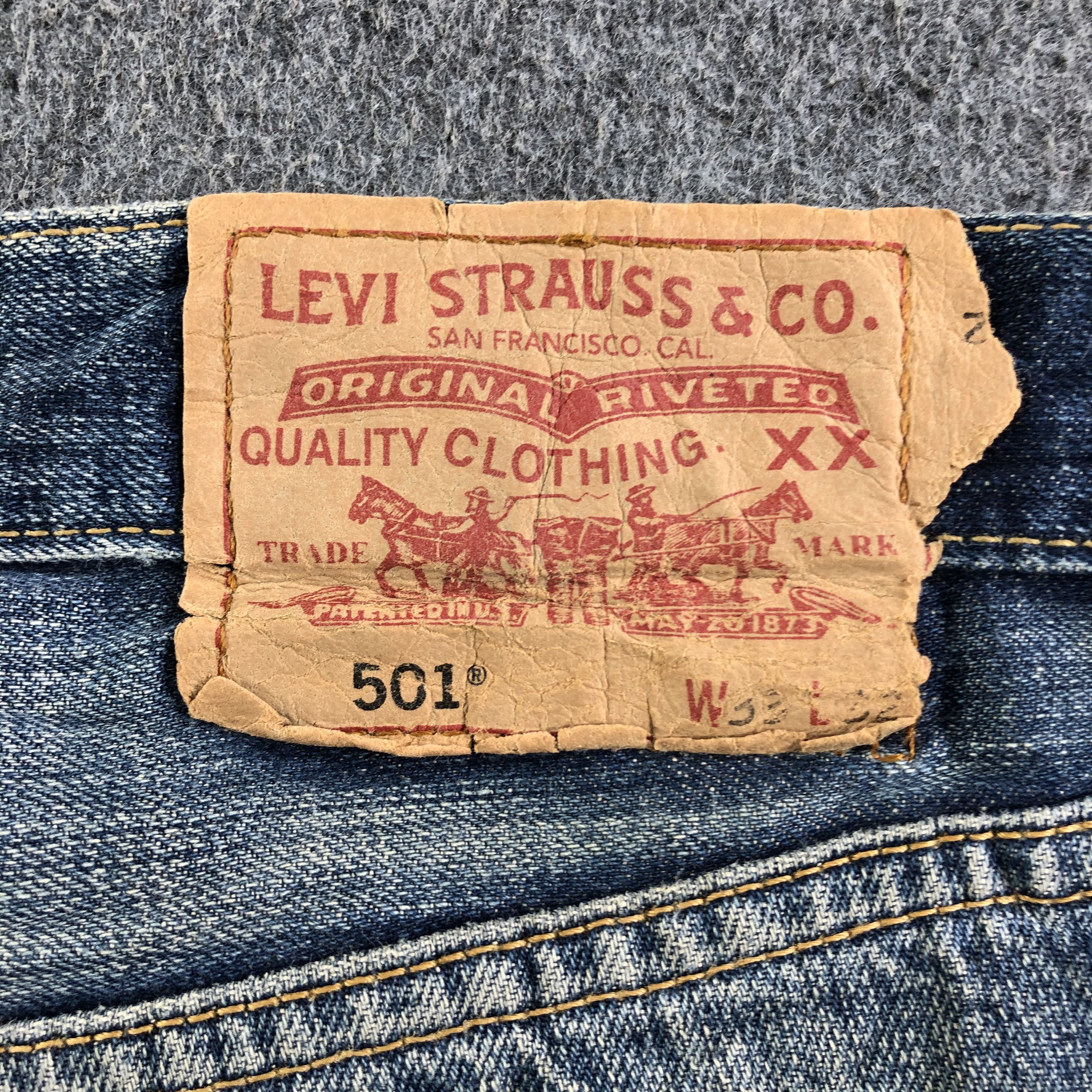 Levi's Vintage Blue Wash Levis 501 Jeans-J3614 Size US 34 / EU 50 - 5 Thumbnail