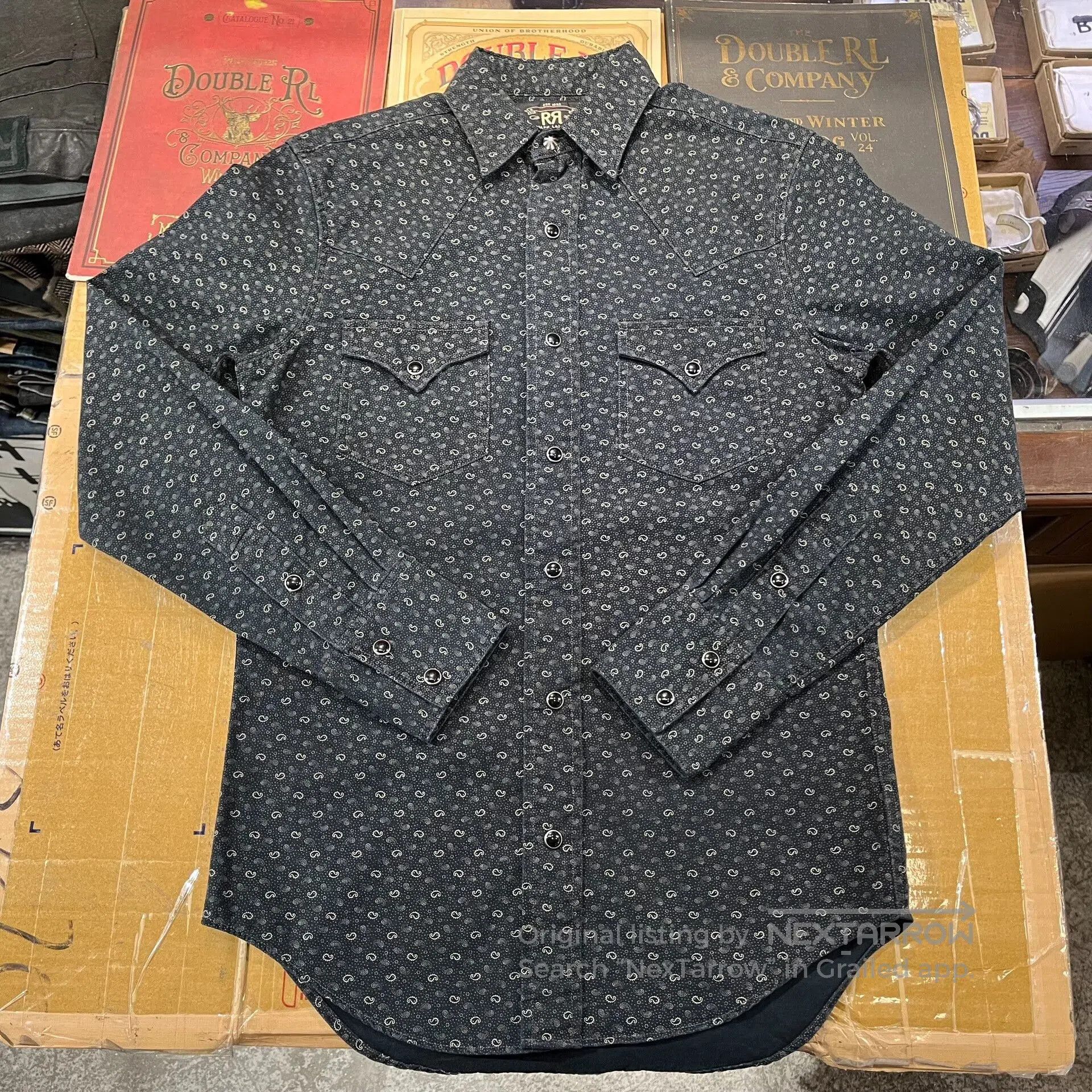 RRL Ralph Lauren RRL Double RL Bandana Western Shirt. Size US XS / EU 42 / 0 - 2 Thumbnail