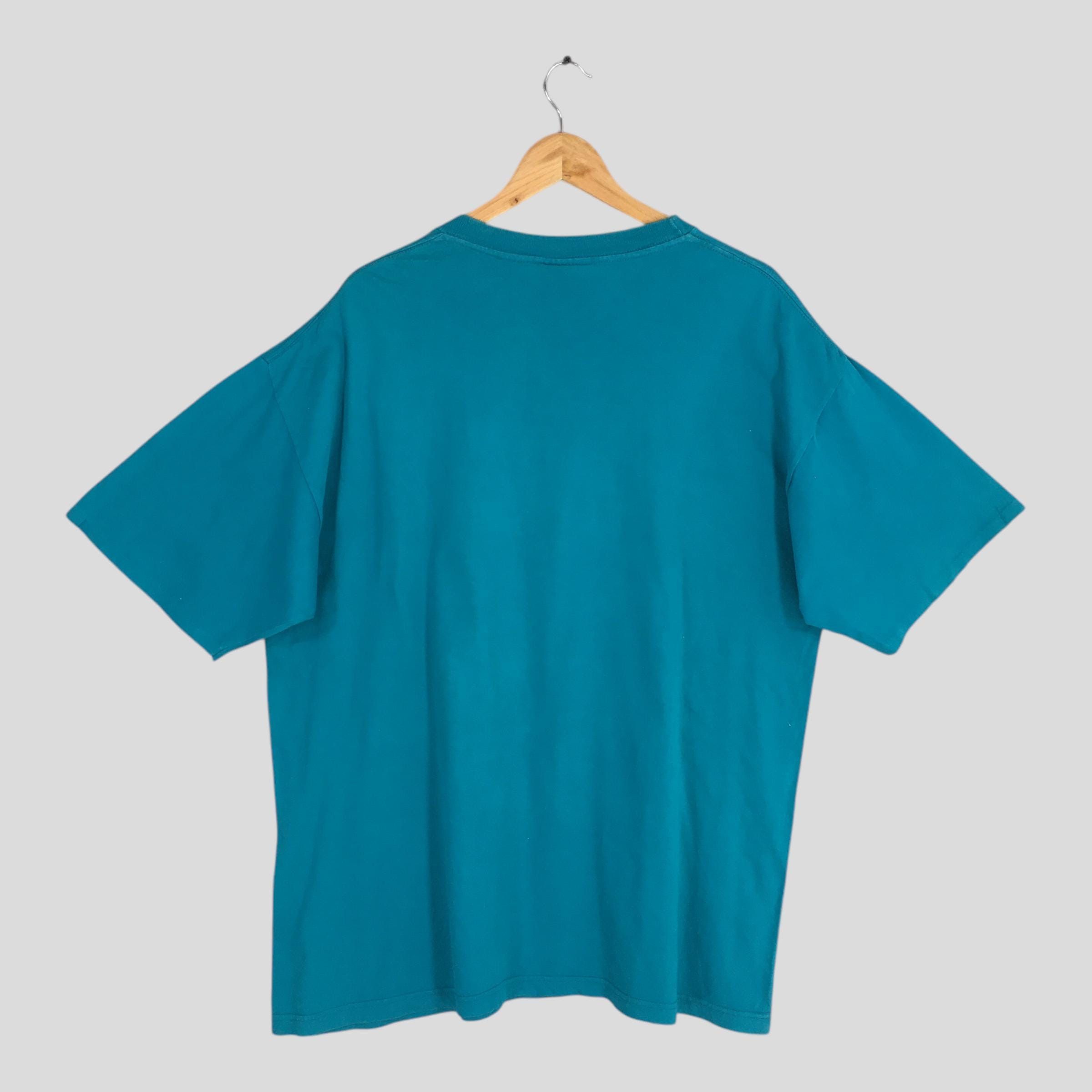 NBA × Vintage Vintage 90s Charlotte Hornets NBA Green T shirt XLarge Size US XL / EU 56 / 4 - 5 Thumbnail