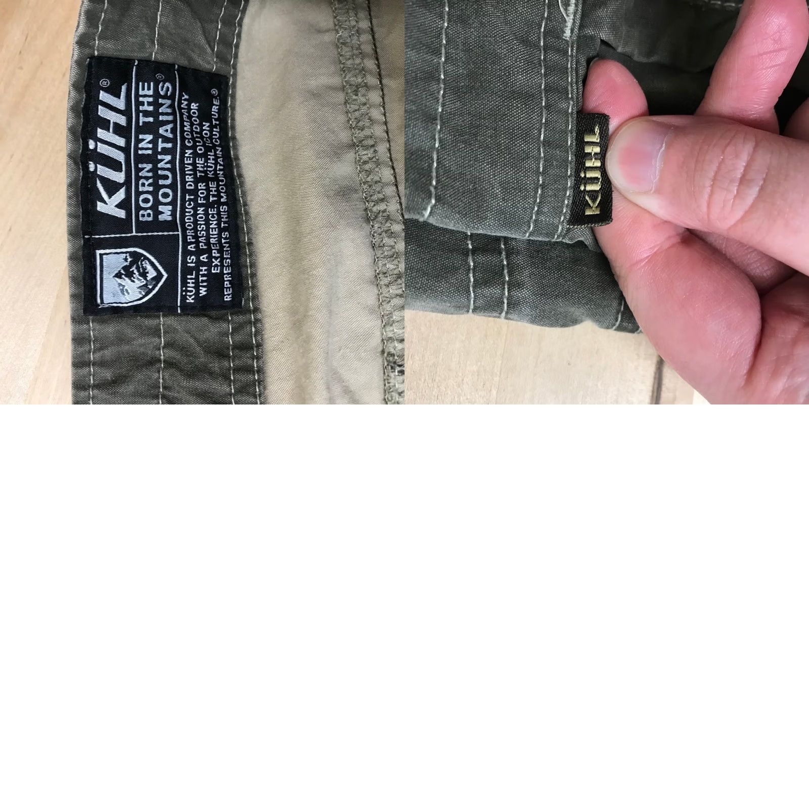 Olive Kuhl Mens Olive Green Cargo Shorts Cotton Nylon Blend Size 38 Hiking Outdoor Size US 38 / EU 54 - 8 Thumbnail