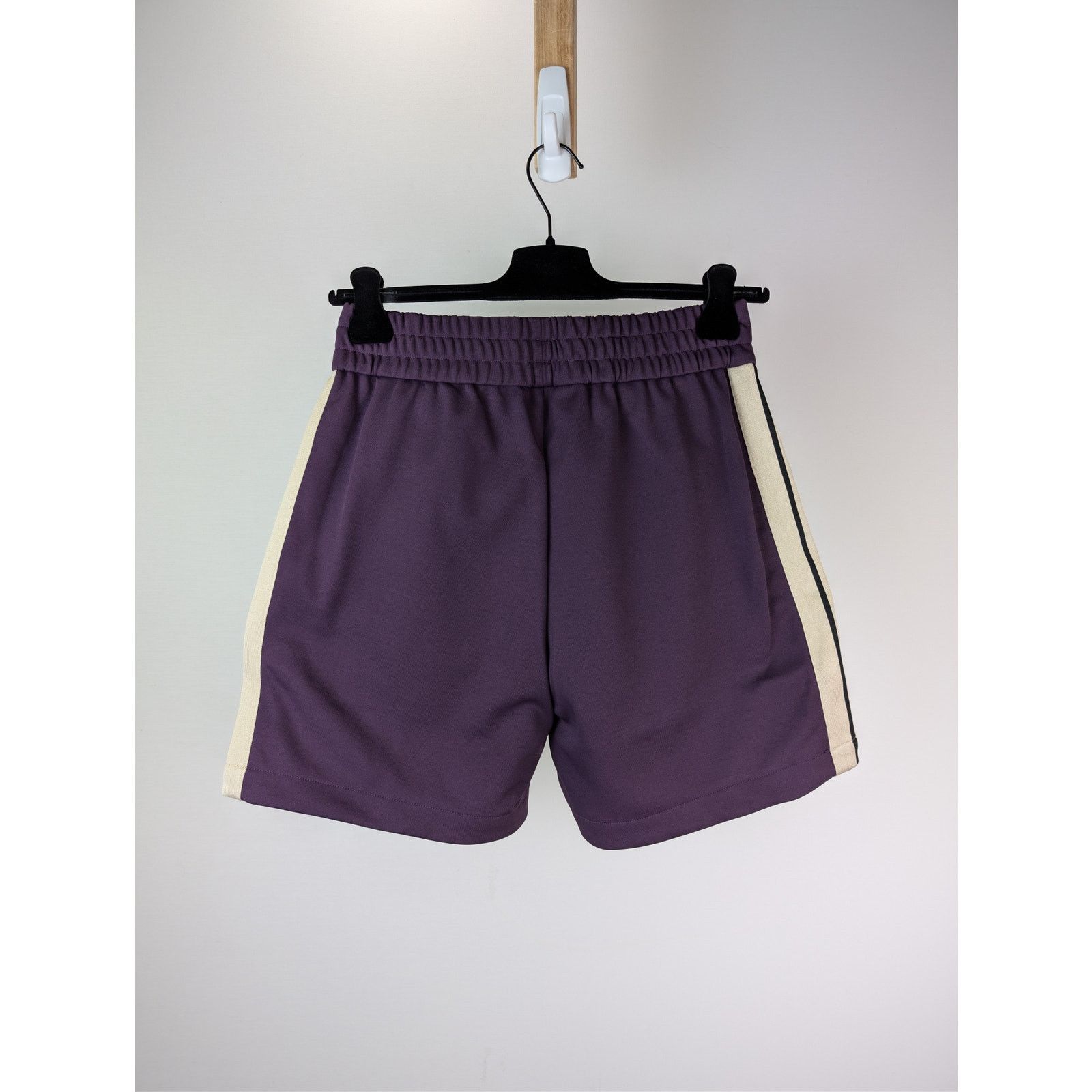 Palm Angels o1rshd1 Classic Logo Track Shorts in Dark Purple / Off-White Size US 36 / EU 52 - 14 Thumbnail