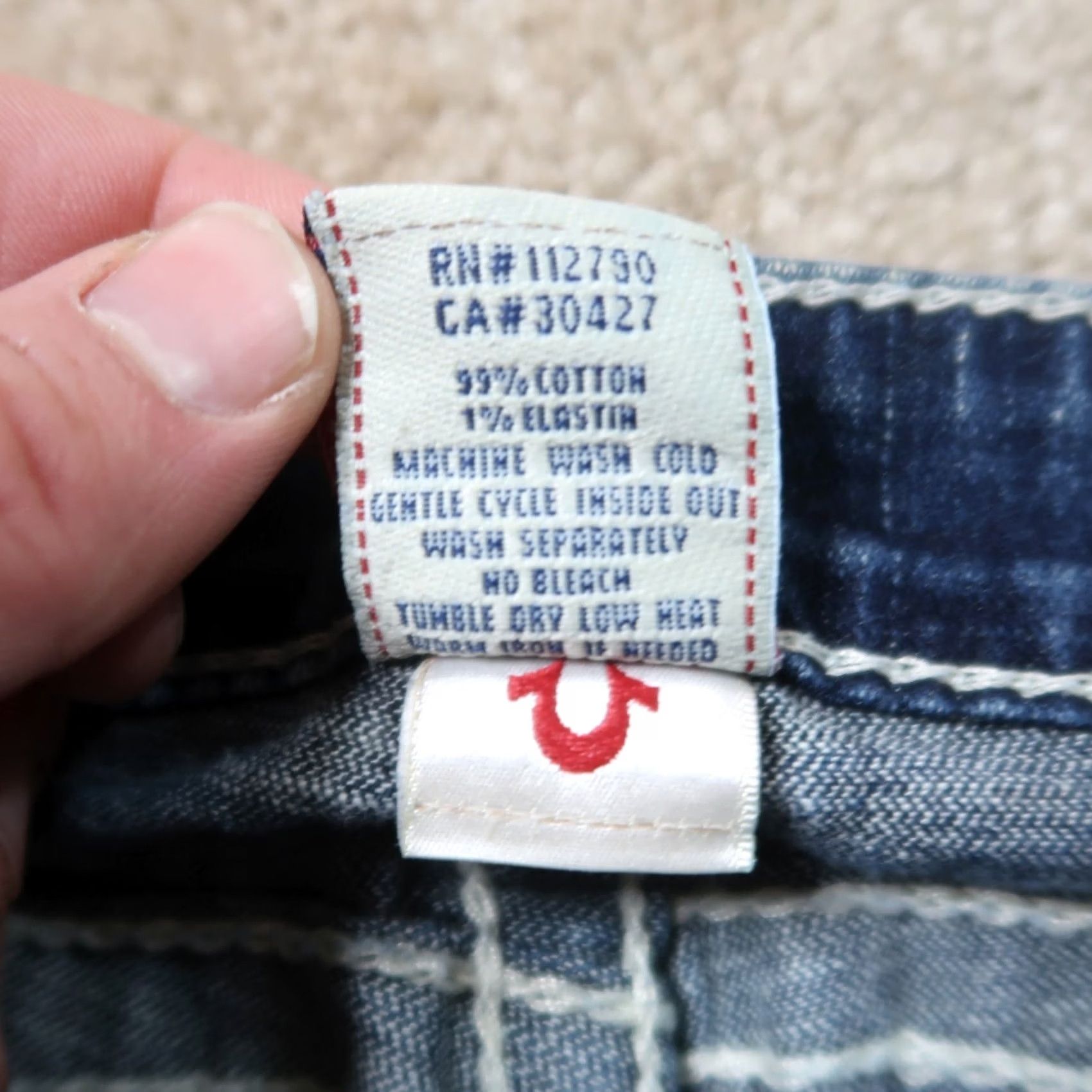 True Religion VINTAGE? True Religion Jeans Womens 25x34 Denim Blue Skinny Stretch 90s Halle Womens Jeans Size 42" / US 20 - 4 Thumbnail