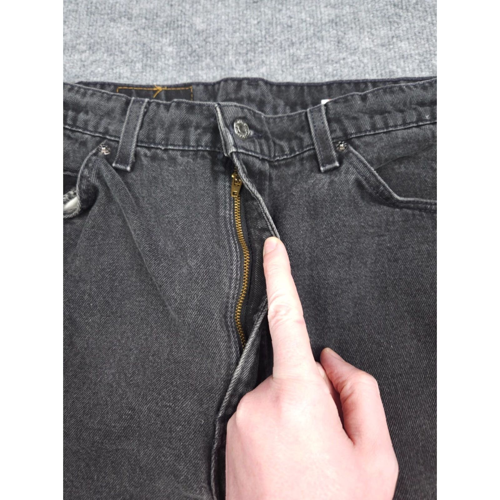 Levi's VINTAGE Levi's 505 Jeans Black Men 36 Regular 29 38 x 30 Orange Tab USA Made Denin? Size US 36 / EU 52 - 4 Thumbnail
