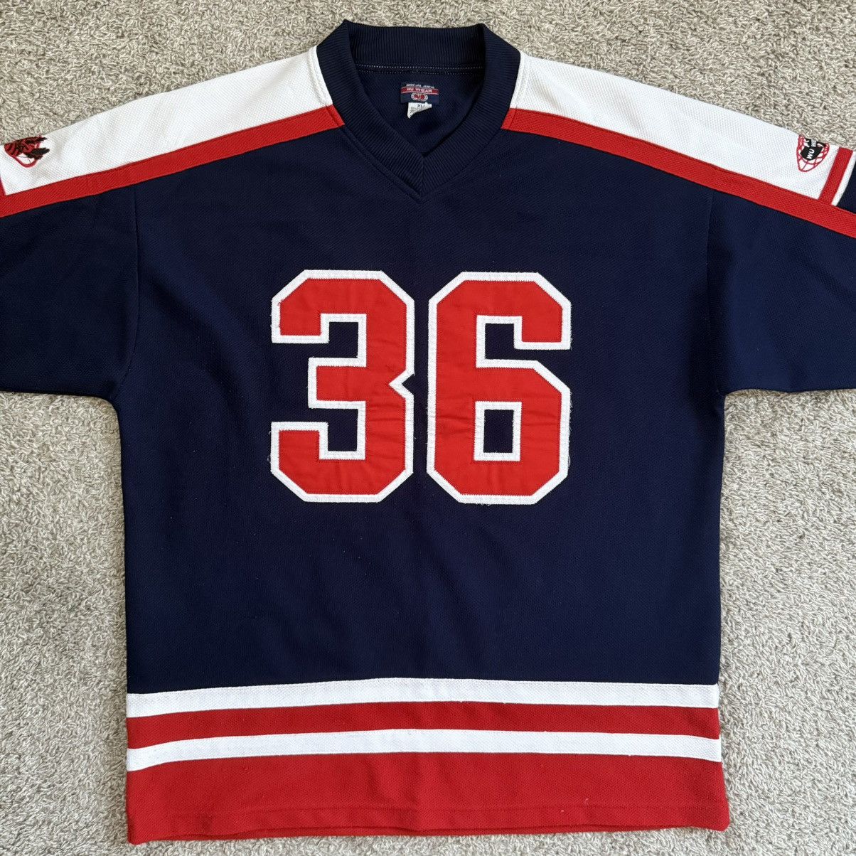 Wu-Tang Clan 🔴Wu-Wear Jersey Size XL Hockey Wu-Tang Clan 36 Rare Raekwon Size US XL / EU 56 / 4 - 10 Thumbnail