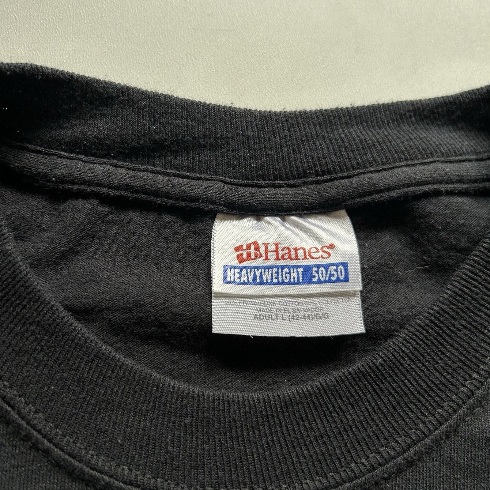 Hanes × Vintage Vintage Shat Funny Shirt Large Black Hanes Novelty Poop Poo Size US L / EU 52-54 / 3 - 3 Thumbnail