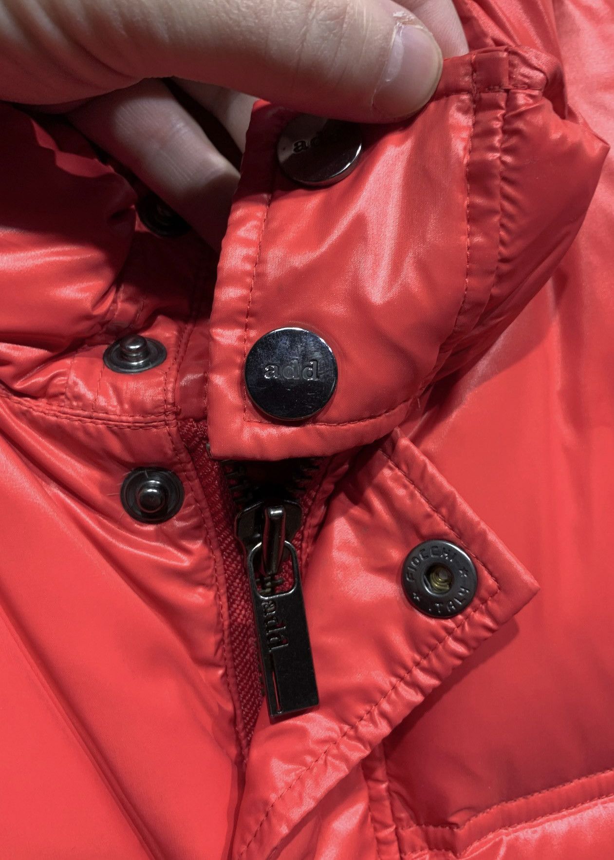 Add Add Red Down Filled Puffer Bomber Jacket Size US M / EU 48-50 / 2 - 5 Thumbnail