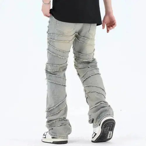 Jean Opium Embroidery Stack Denim Jeans Retro Vintage y2k Size US 30 / EU 46 - 1 Thumbnail
