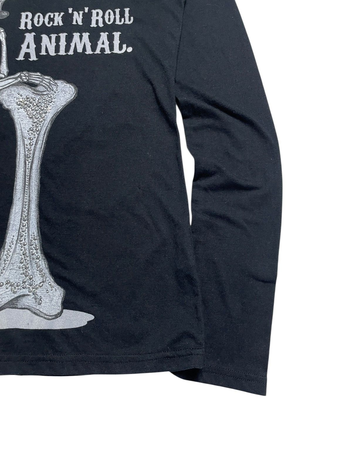 14th Addiction 2000’s GladNews - Skull Studded Logo Longsleeve Shirt Size S / US 4 / IT 40 - 10 Thumbnail