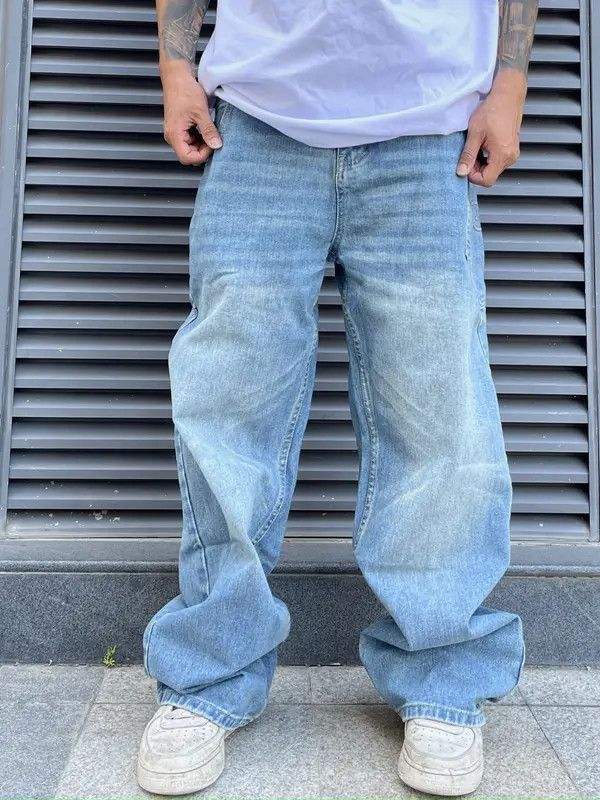 VIBE y2k baggy graphics faded hiphop jeans Size US 32 / EU 48 - 4 Thumbnail