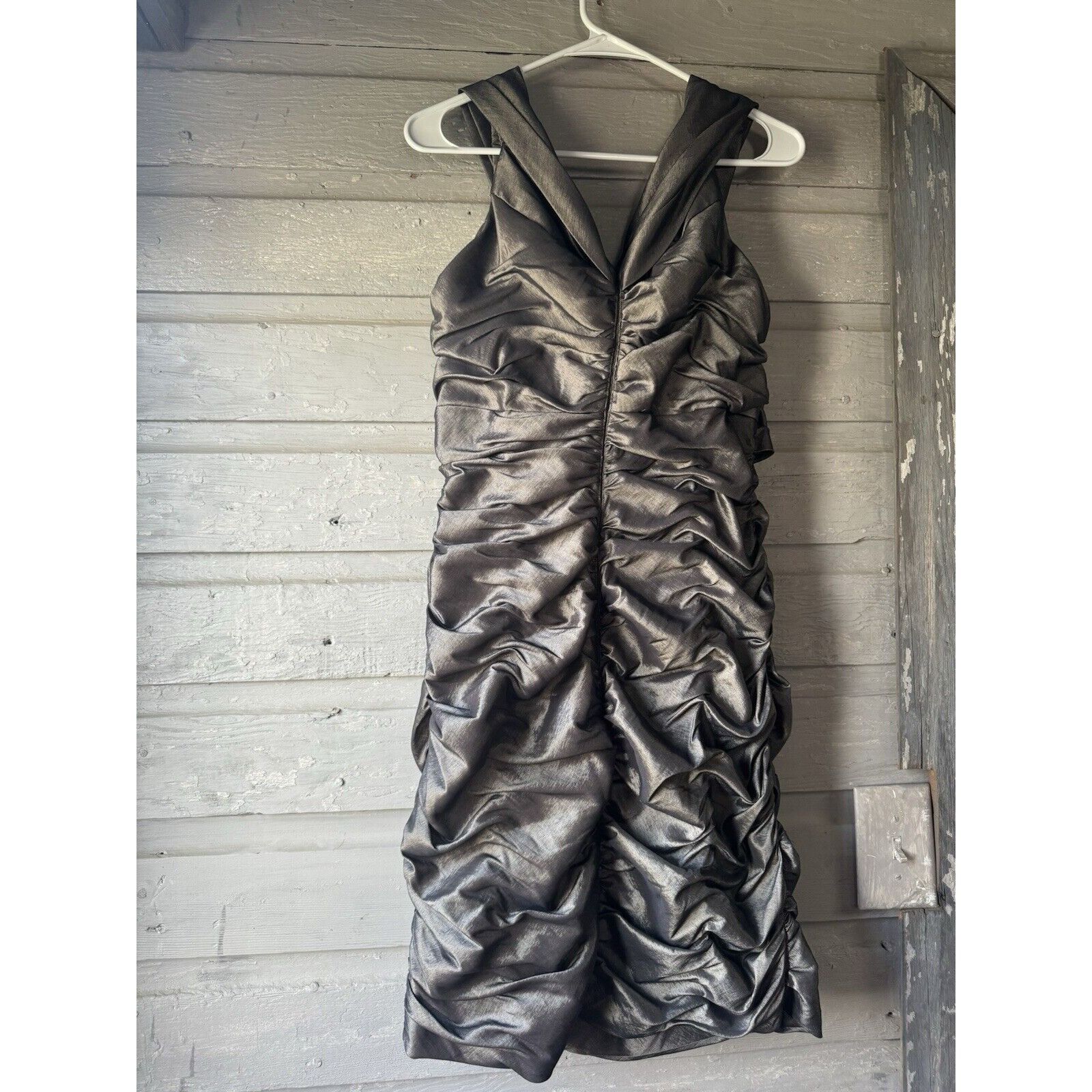 Other David’s Bridal Dress Satin Cachet Dress Formal Wedding Cockt Size XL / US 12-14 / IT 48-50 - 5 Thumbnail