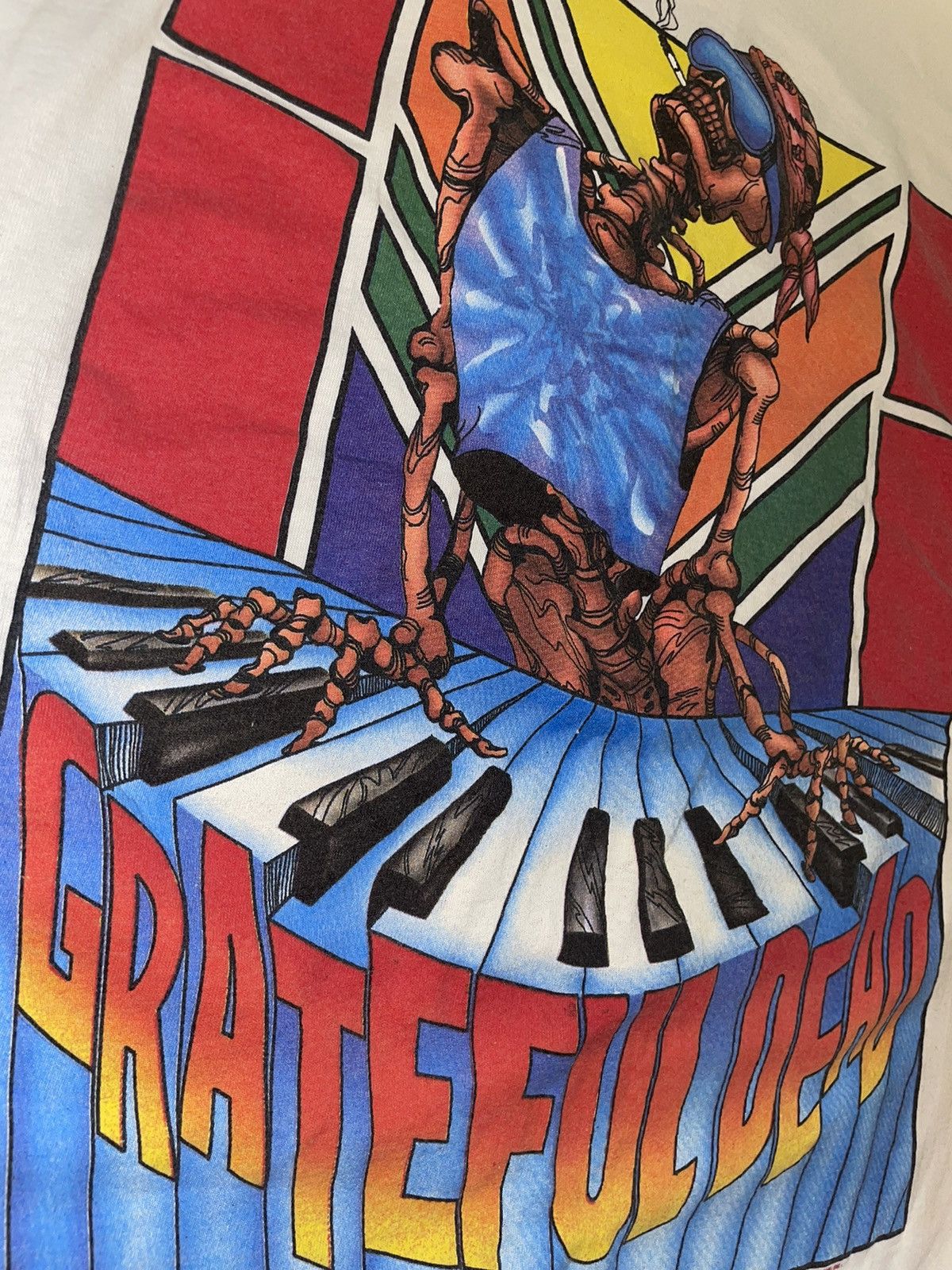 Grateful Dead VERY RARE 1989 Grateful Dead Summer Tour Tee Size US XL / EU 56 / 4 - 5 Thumbnail