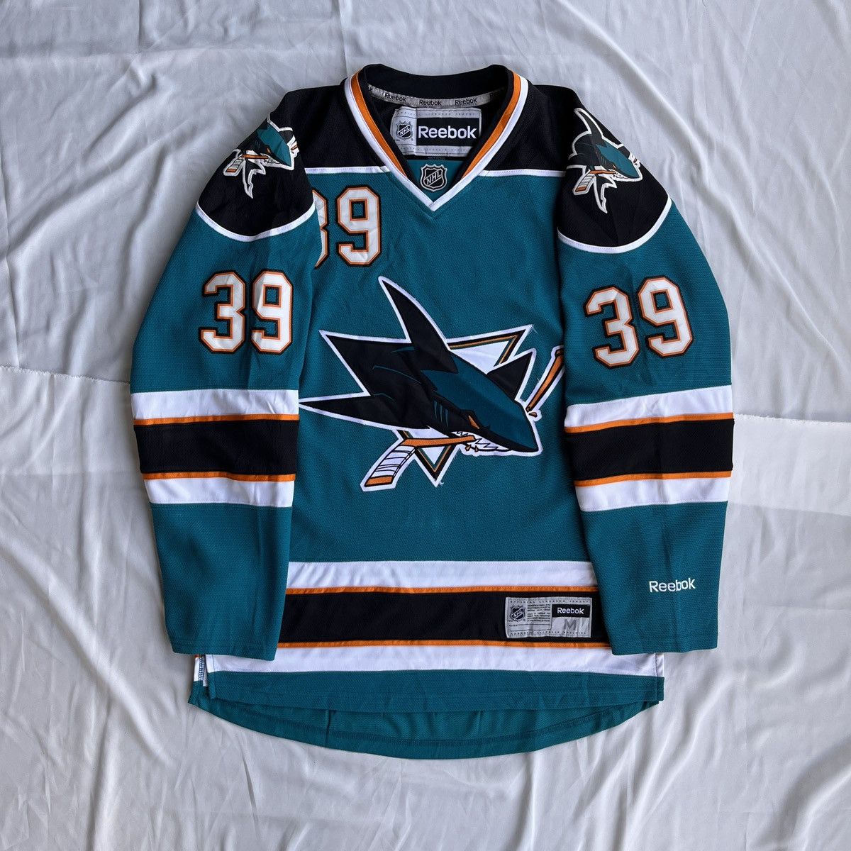 Reebok NHL San Jose Shark Reebok Jersey Size US XL / EU 56 / 4 - 2 Thumbnail