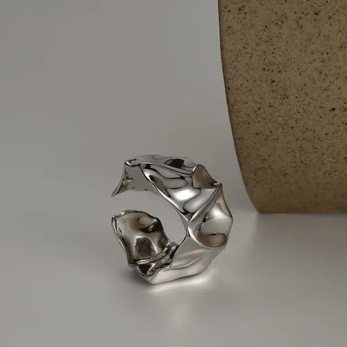 Jewelry New Design Jewelry Rings Open Size Chrome Ring (Size 7-13) Size ONE SIZE - 2 Thumbnail