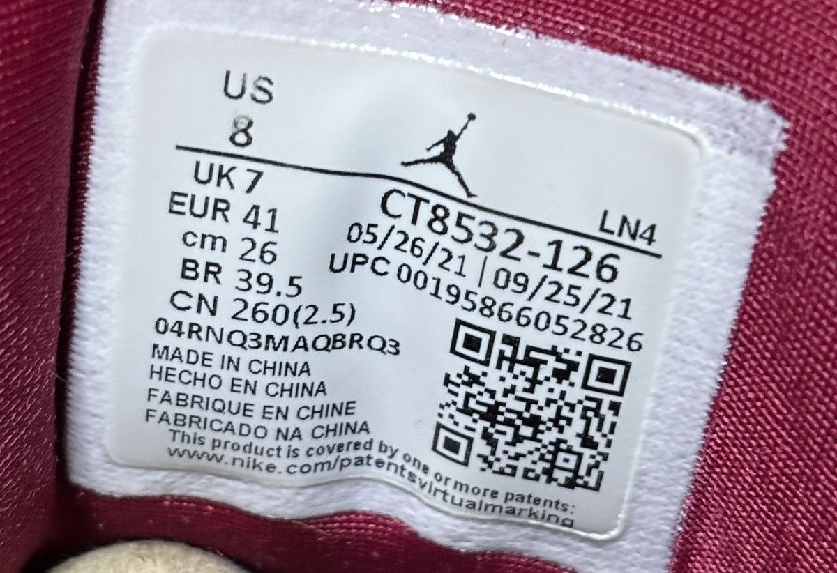 Jordan Brand Jordan 3 Retro Cardinal Red 2022 Size 8 Size US 8 / EU 41 - 7 Thumbnail