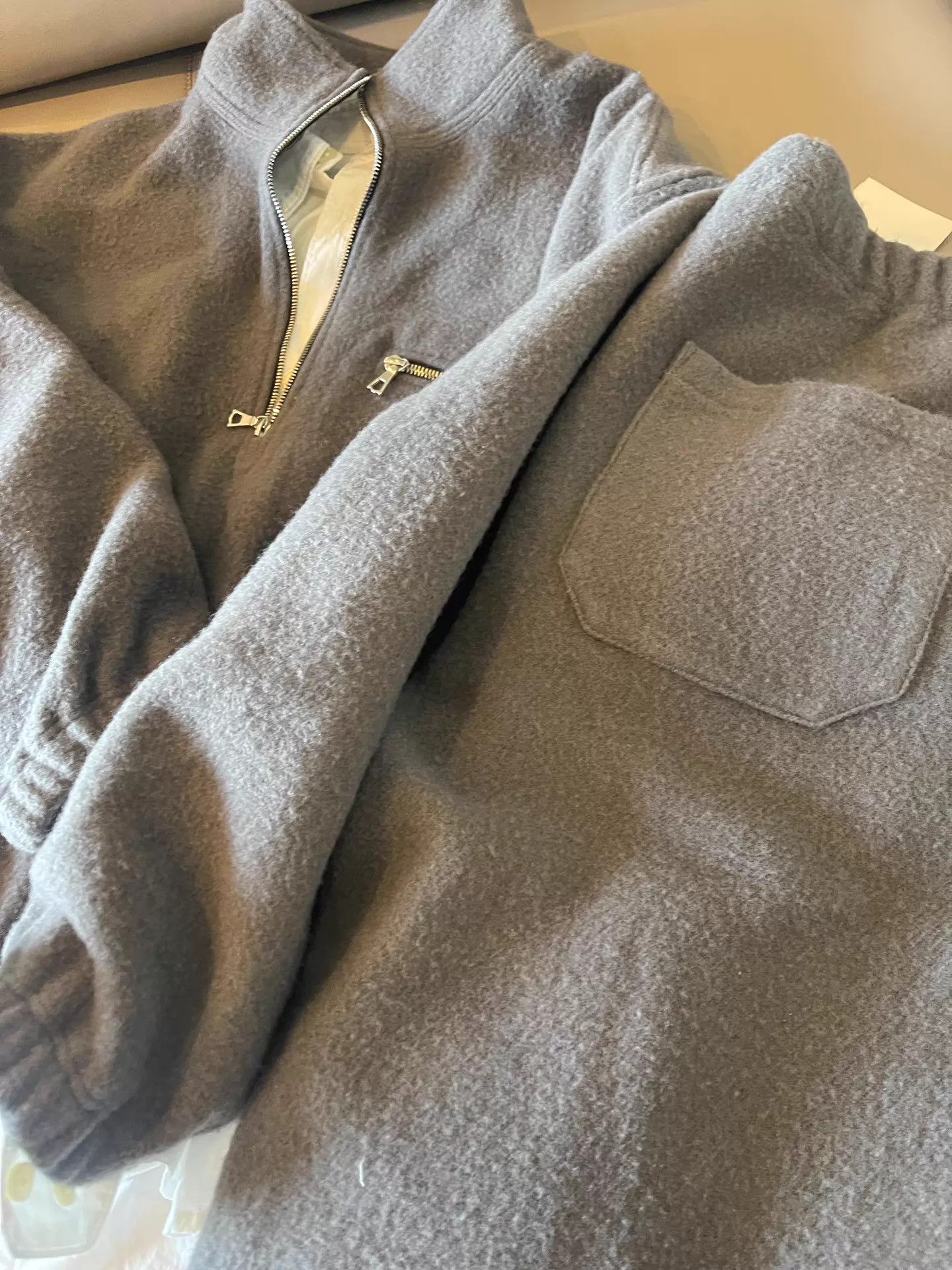 RIER Rier Wool Fleece Pants Gray S Size US 30 / EU 46 - 3 Thumbnail