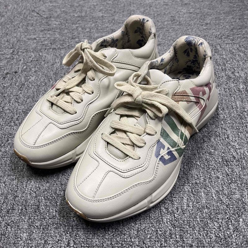 Gucci Gucci Beige Dad Sneakers for Casual Wear 0079 Size US 6.5 / EU 39-40 - 1 Thumbnail
