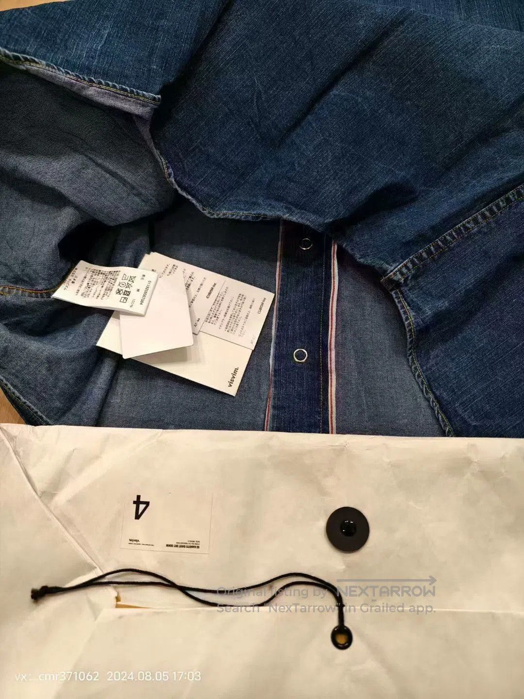 Visvim visvim 19AW Bandito Dry Denim Shirt. Size US XL / EU 56 / 4 - 8 Thumbnail