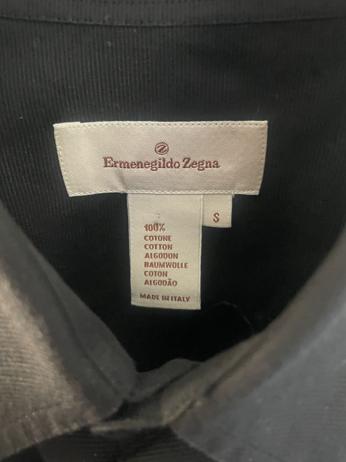 Ermenegildo Zegna Ermenegildo Zegna Black Button Up Size US S / EU 44-46 / 1 - 2 Thumbnail