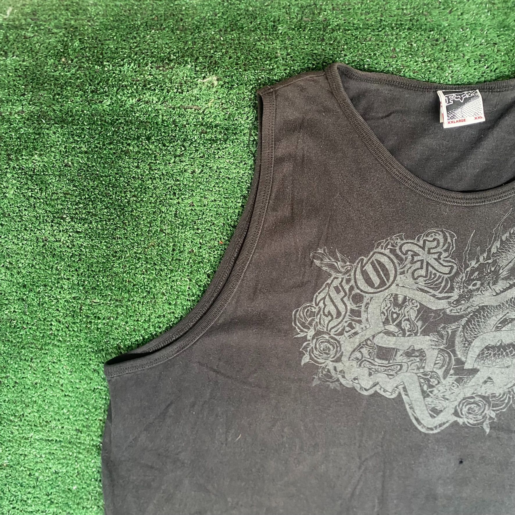 Fox Racing Vintage Y2K FOX Racing Tank Top Motocross MotoX Logo Tee Size US XXL / EU 58 / 5 - 2 Thumbnail