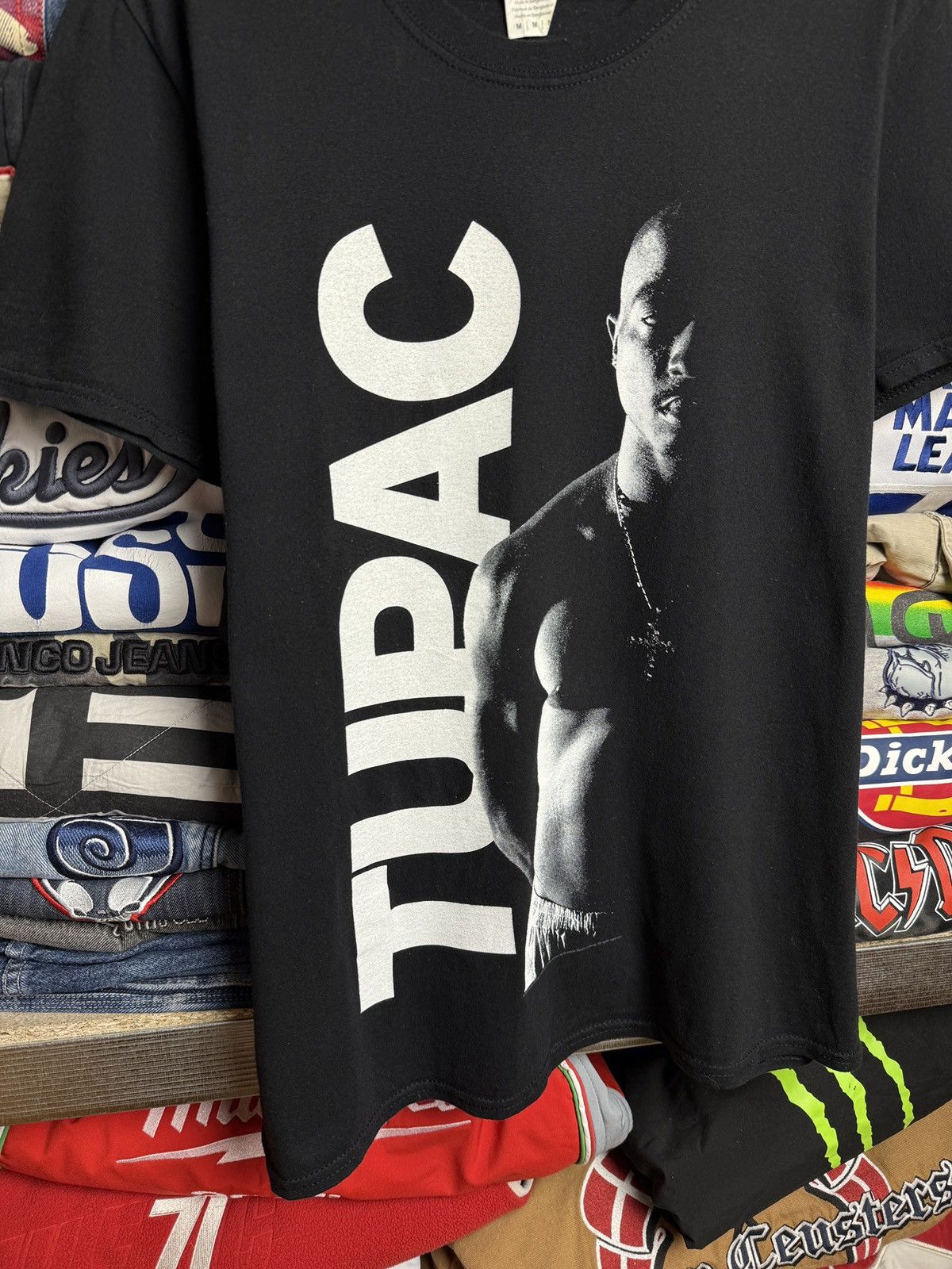 Bravado Tupak Shaku Mens 2Pac Prayer Graphic Hip Hop Rap Tee T-Shirt Size US M / EU 48-50 / 2 - 2 Thumbnail