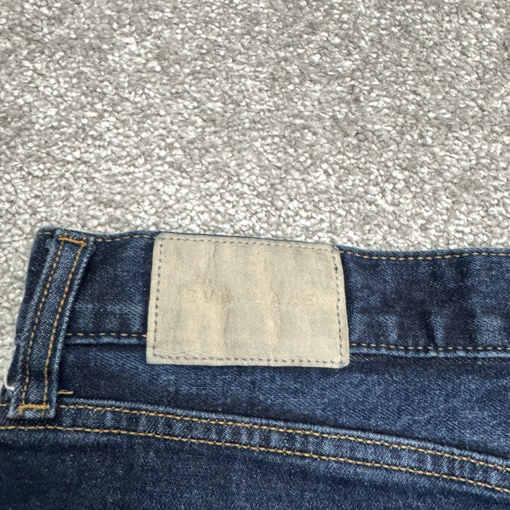 Everlane Everlane Slim Fit Denim Jeans Mens 33x28 Dark Wash Blue Cotton Stretch Straight 5-Pocket City Streetwear Modern Size US 33 - 6 Thumbnail