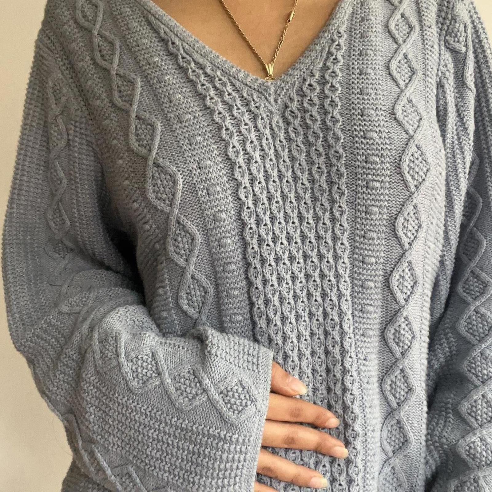 Other Light blue cable knit sweater #knitwear #cableknit Size XL / US 12-14 / IT 48-50 - 8 Thumbnail
