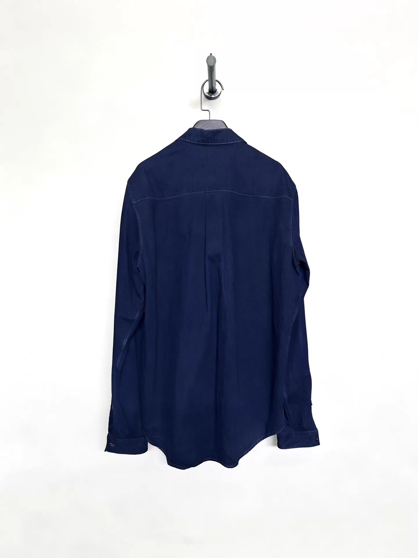 Christophe Lemaire LEMAIRE CL Era Lightweight Denim Shirt w/ Square Pockets Size 2 Size US M / EU 48-50 / 2 - 2 Thumbnail