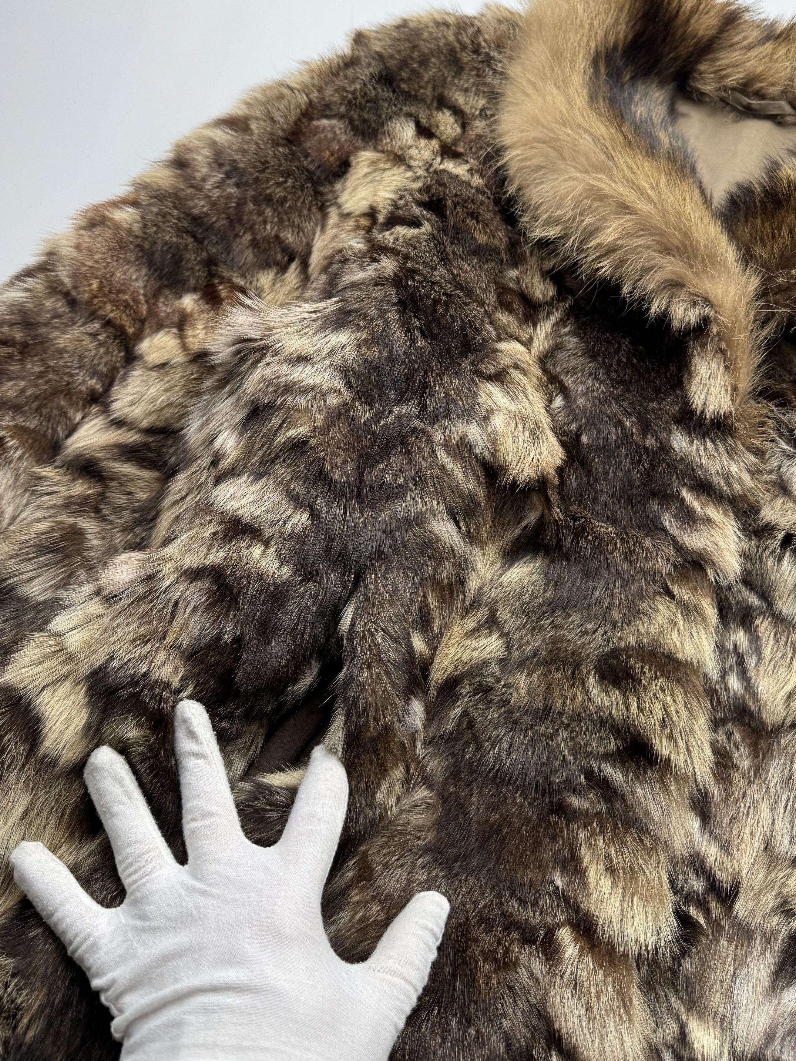 Vintage Vintage Real Fur Coat B564 E2 Size L / US 10 / IT 46 - 4 Thumbnail