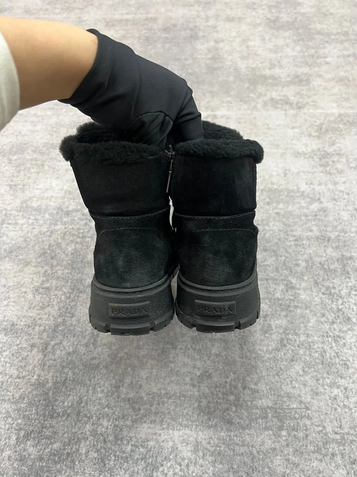 Prada Prada Thick Sole Snow Boots in Black. Size US 5 / IT 35 - 6 Thumbnail