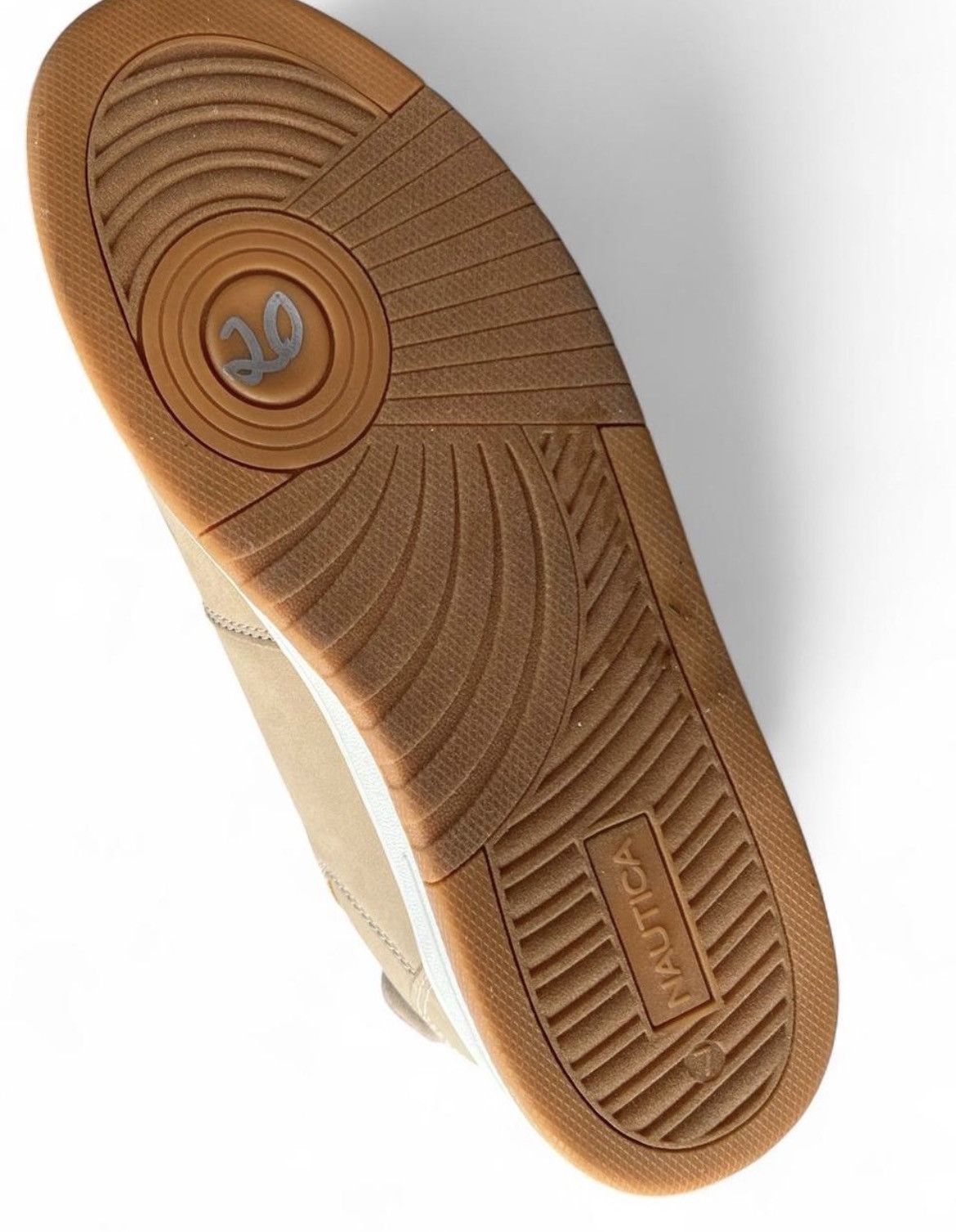 Nautica Y2K Deadstock Nautica Beige Tan Low-Top Sneakers Gum Sole Size US 7 / EU 40 - 5 Thumbnail