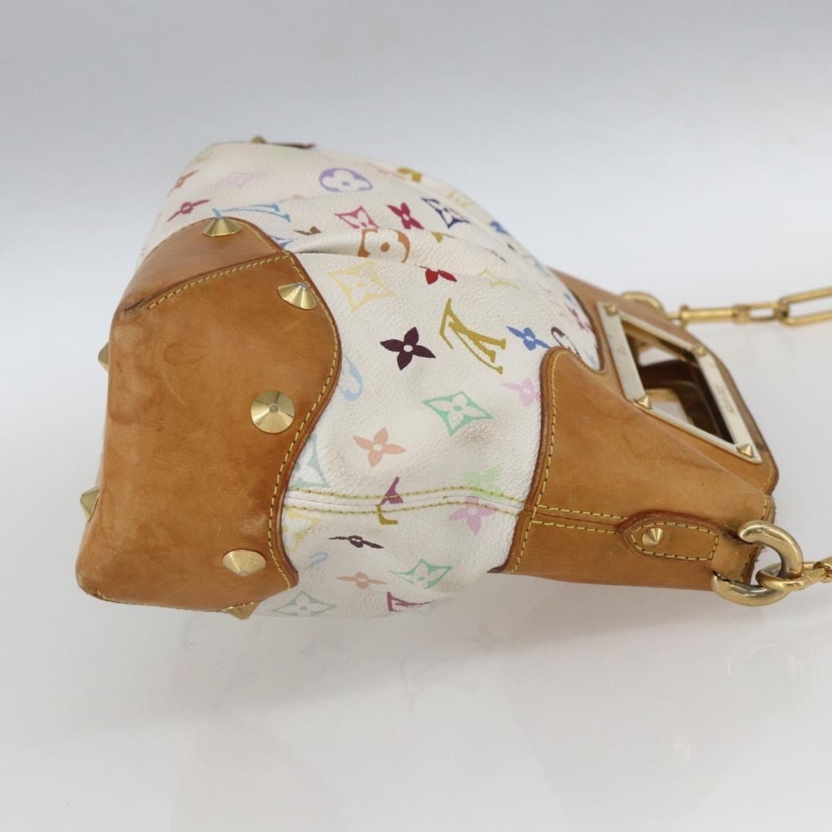 Louis Vuitton Louis Vuitton Monogram Multicolor Judy MM Handbag White Size ONE SIZE - 4 Thumbnail