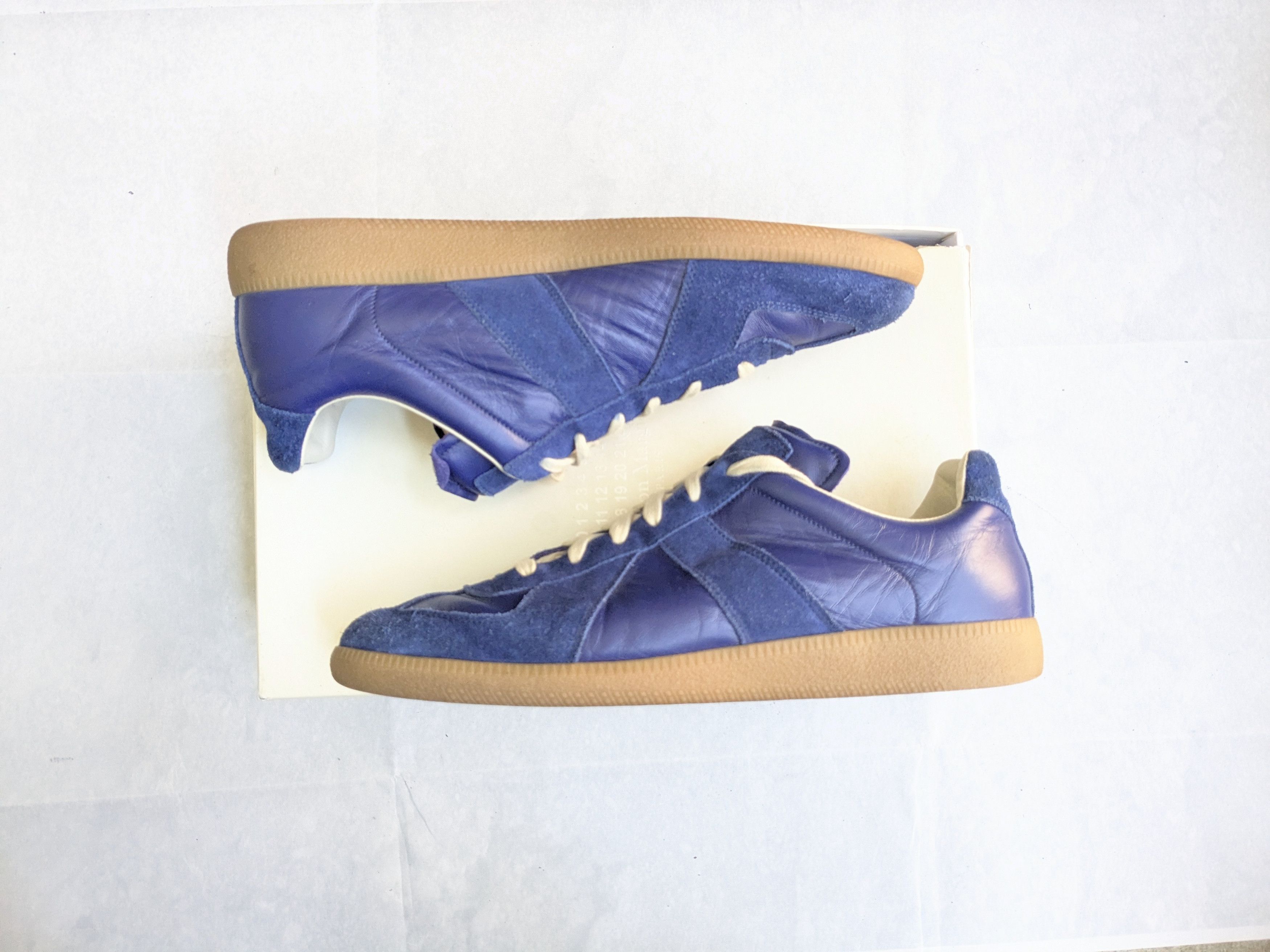 Maison Margiela Maison Margielas Replica GAT Blue 11 44 Gum Low Tops Size US 11 / EU 44 - 1 Thumbnail
