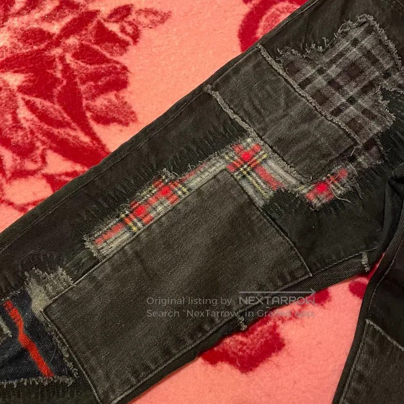 Junya Watanabe Junya Watanabe size S Patchwork Slim Fit Ankle Jeans Size US 27 - 4 Thumbnail